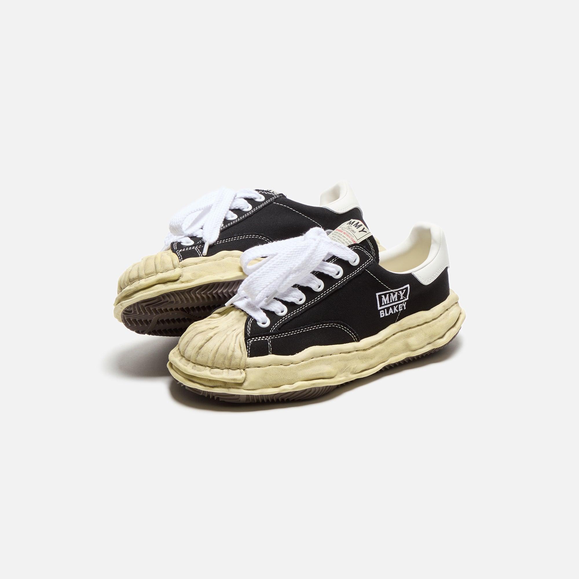Mihara Yasuhiro Blakey Original Sole Canvas Low - Vintage Dyed Black Male Product Image