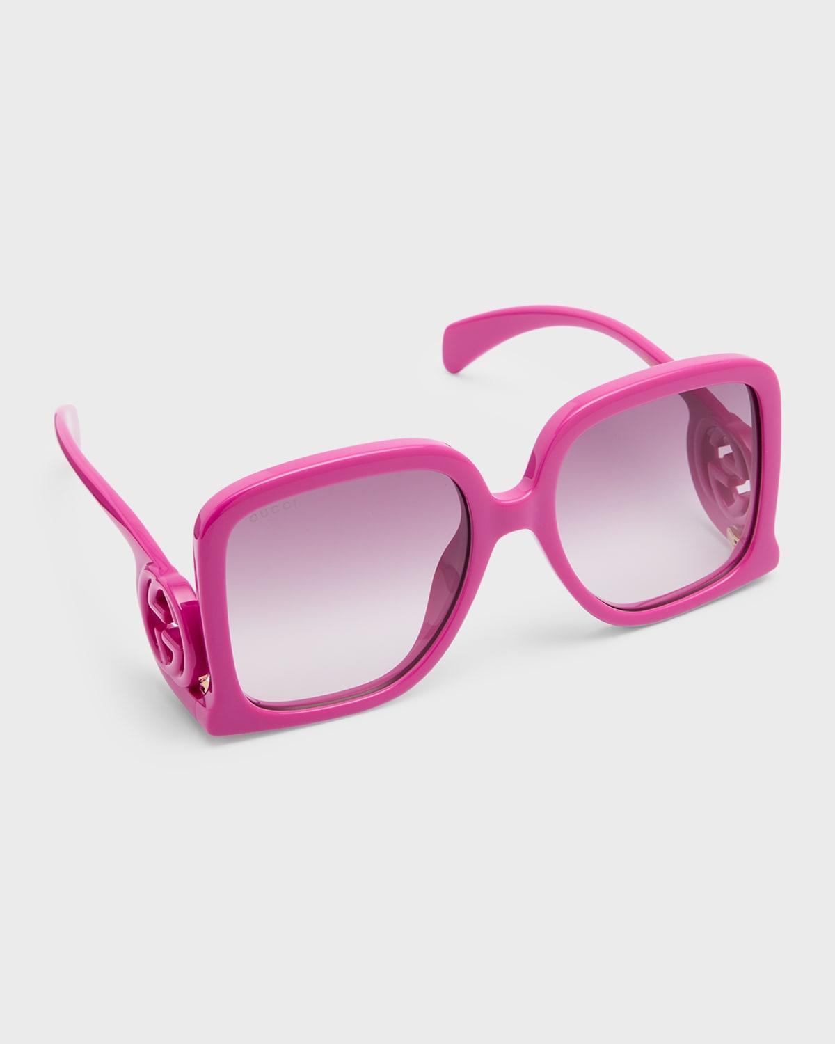 Womens 58MM Rectangular Sunglasses Product Image