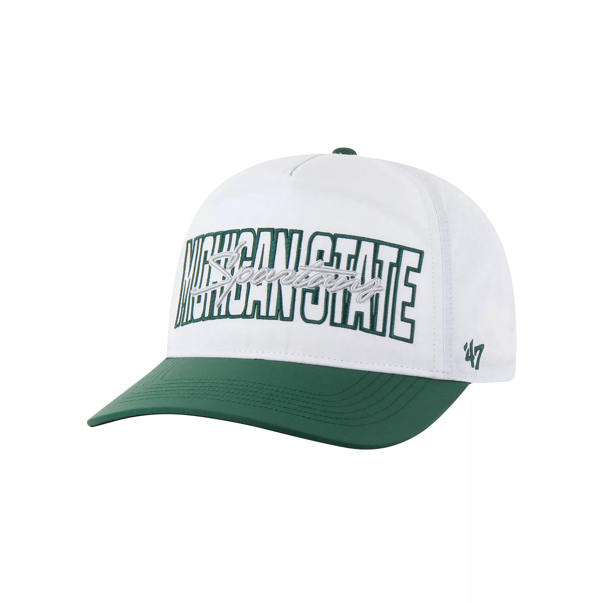 Men's '47  White Michigan State Spartans Lineman Hitch brrr� Adjustable Hat Product Image