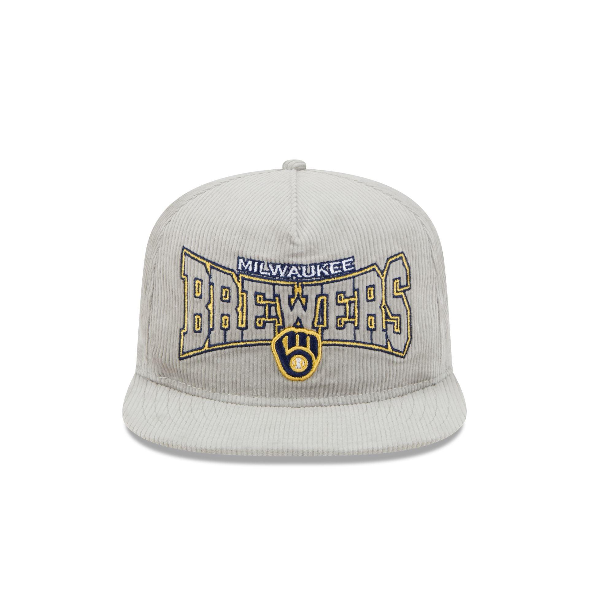 Milwaukee Brewers Gray Cord Golfer Hat Male Product Image