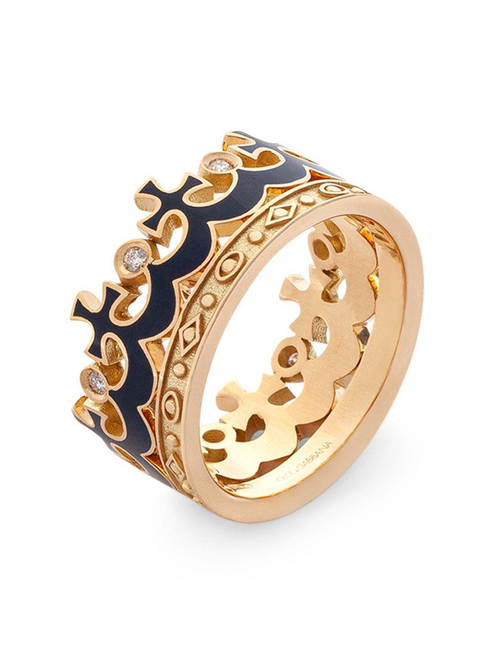 18K yellow gold Royal diamond ring Product Image