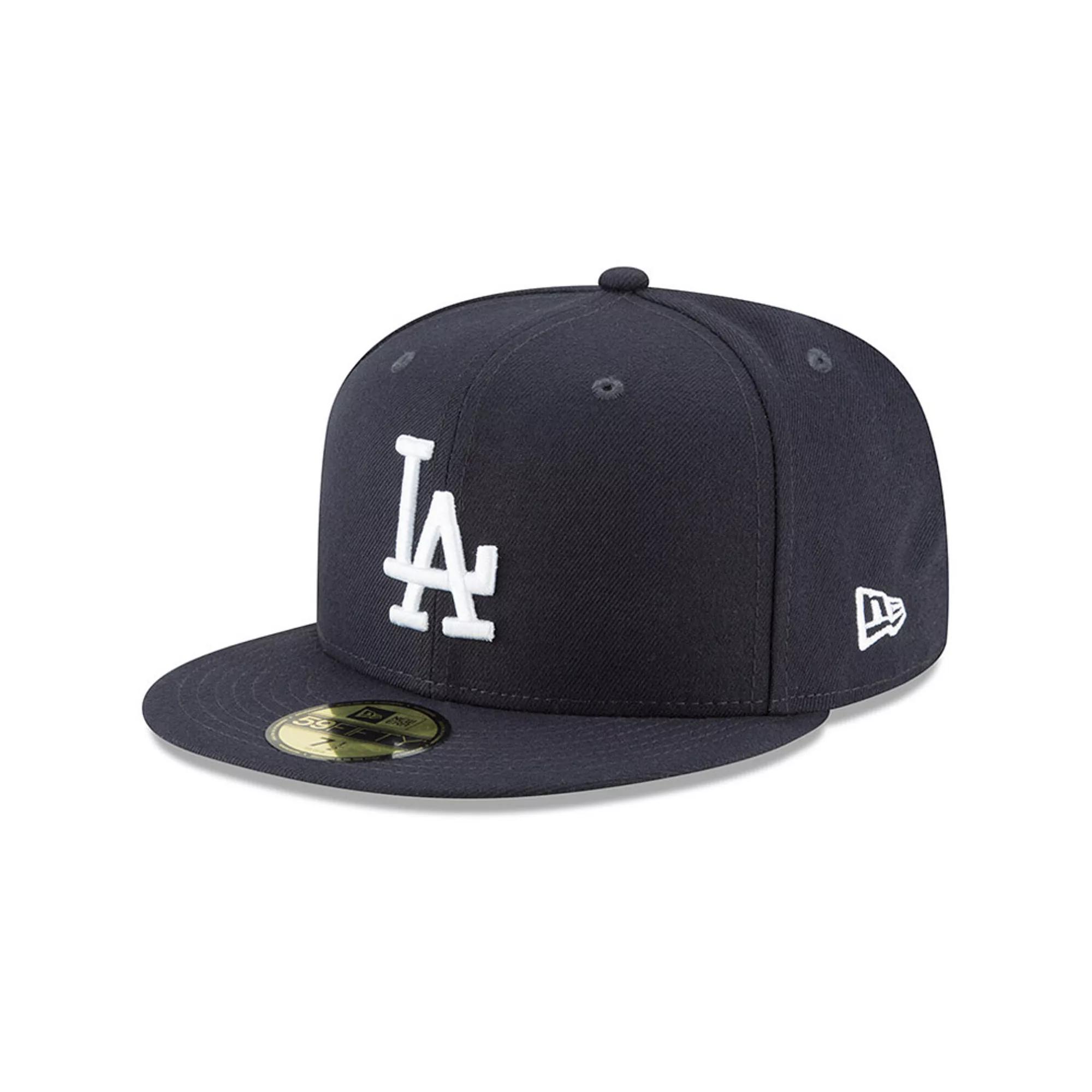 Mens New Era Los Angeles Dodgers Fashion Color Basic 59FIFTY Fitted Hat Blue Product Image