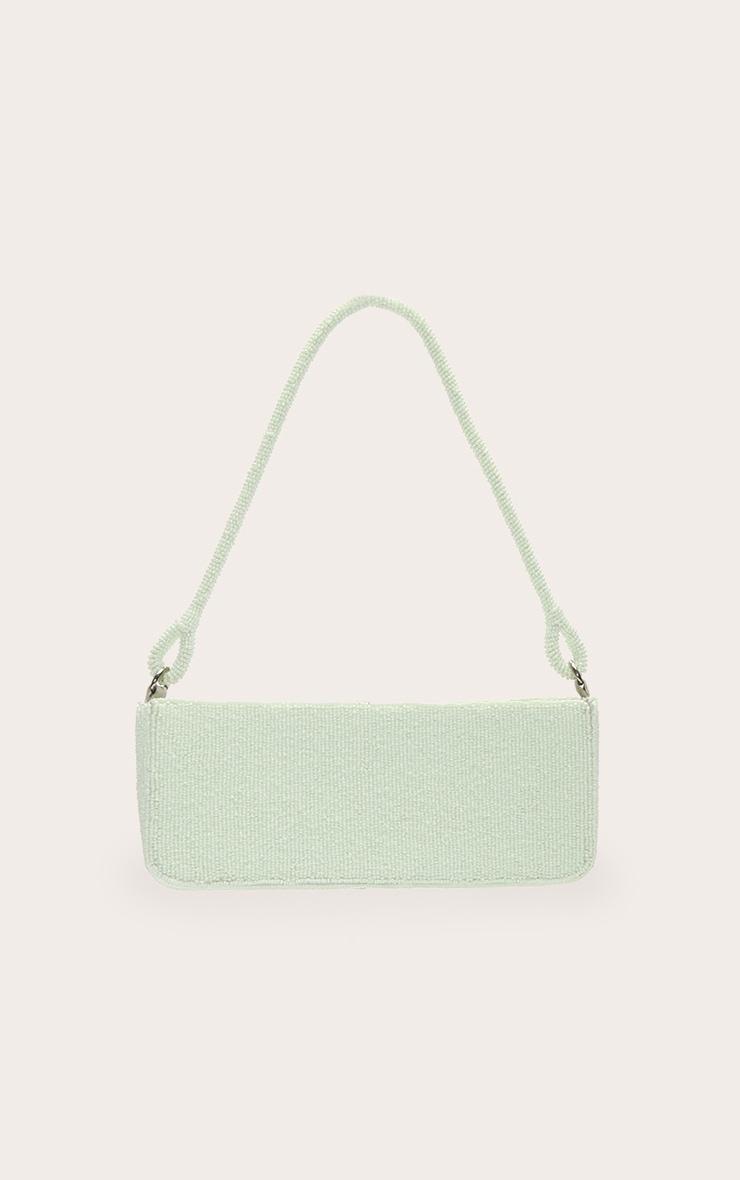 Lime Micro Beaded Shoulder Bag Product Image