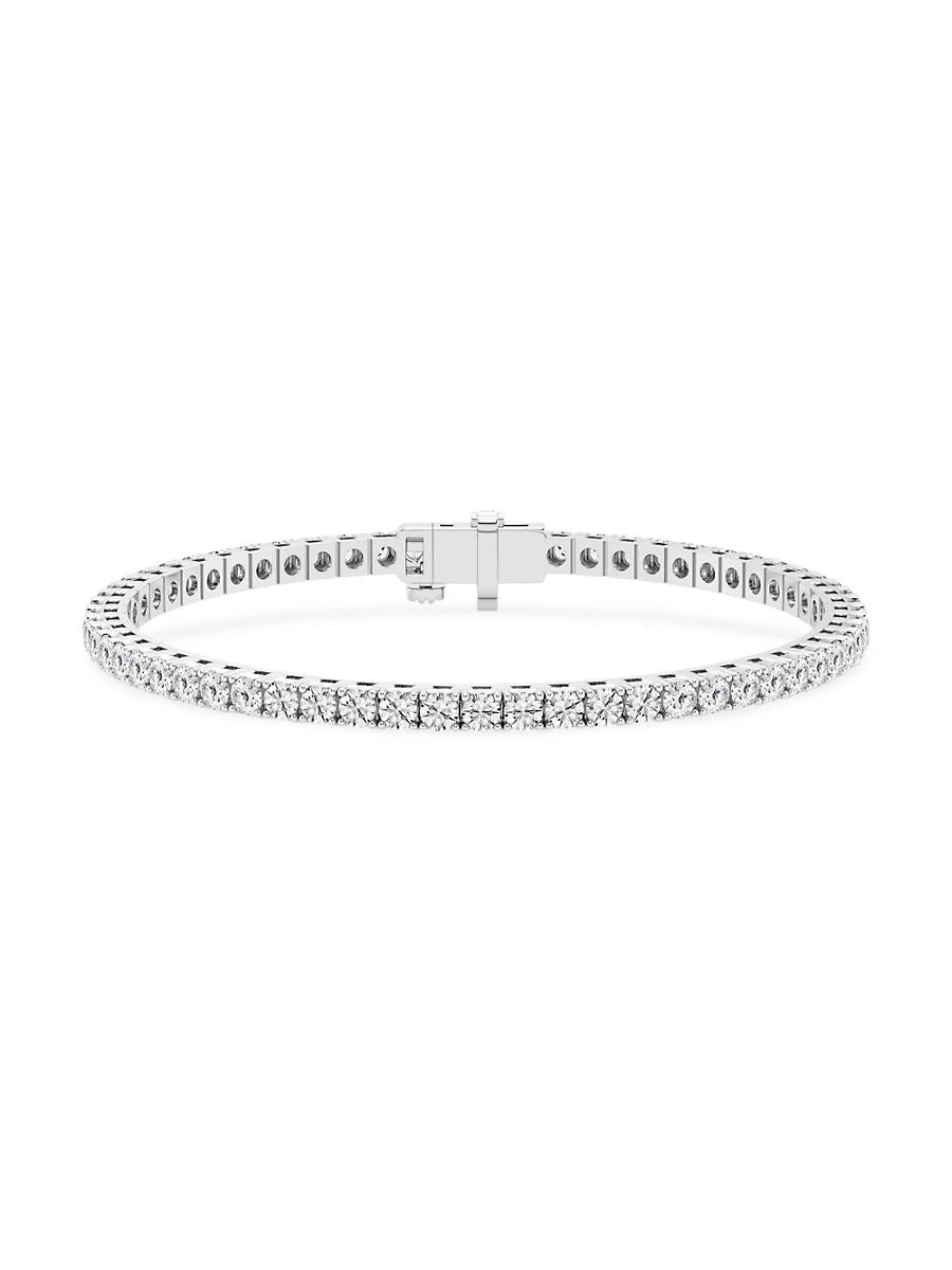 Womens 14K White Gold & Round Lab-Grown Diamond Tennis Bracelet/1.00-10.00 TCW Product Image
