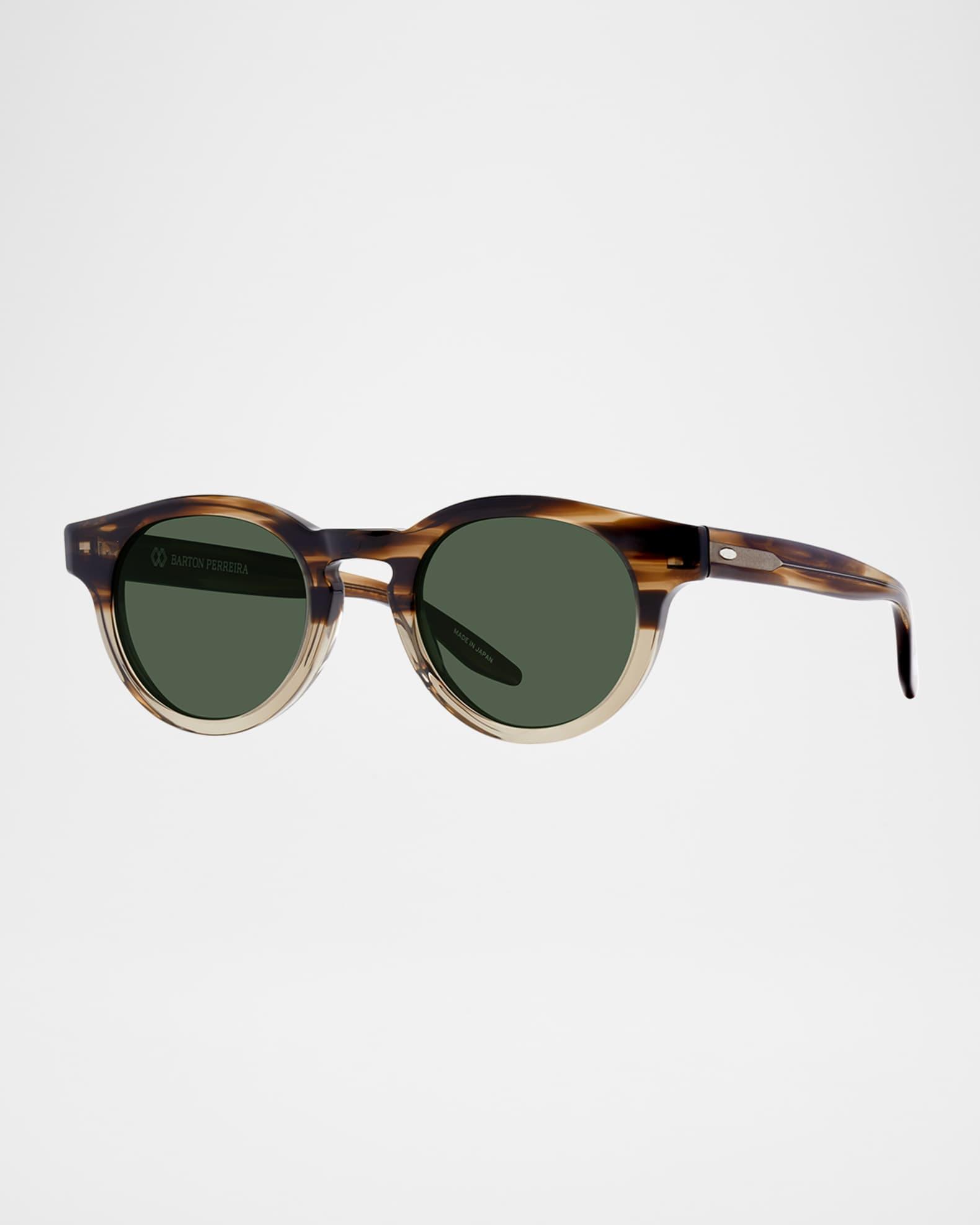 Mens Oxford Acetate Round Sunglasses Product Image