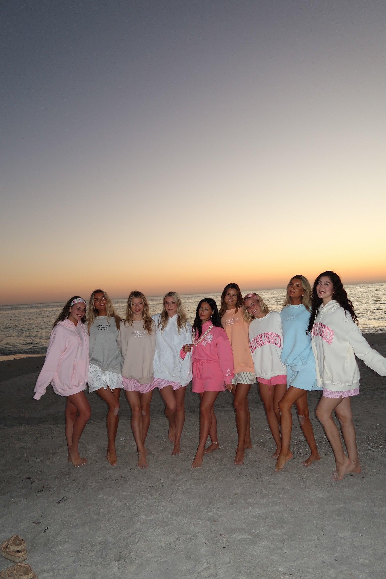 Polka Dot Quarter-Zip Sweatshirt Product Image