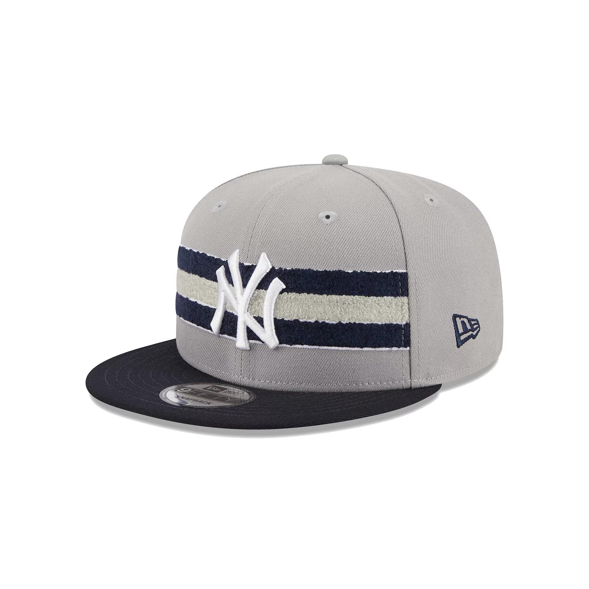 Men's New Era Gray/Navy New York Yankees Band 9FIFTY Snapback Hat, Grey Product Image