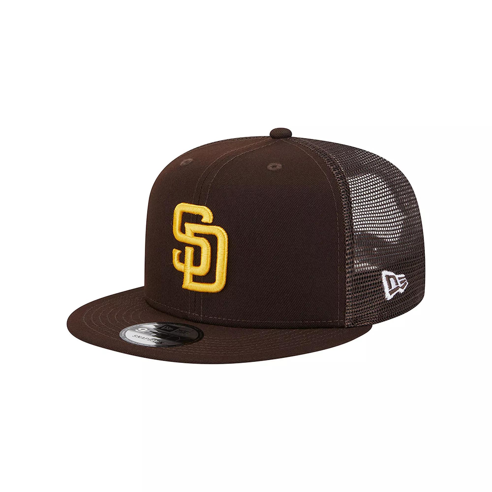 Men's New Era Brown San Diego Padres Team Color Trucker 9FIFTY Snapback Hat Product Image