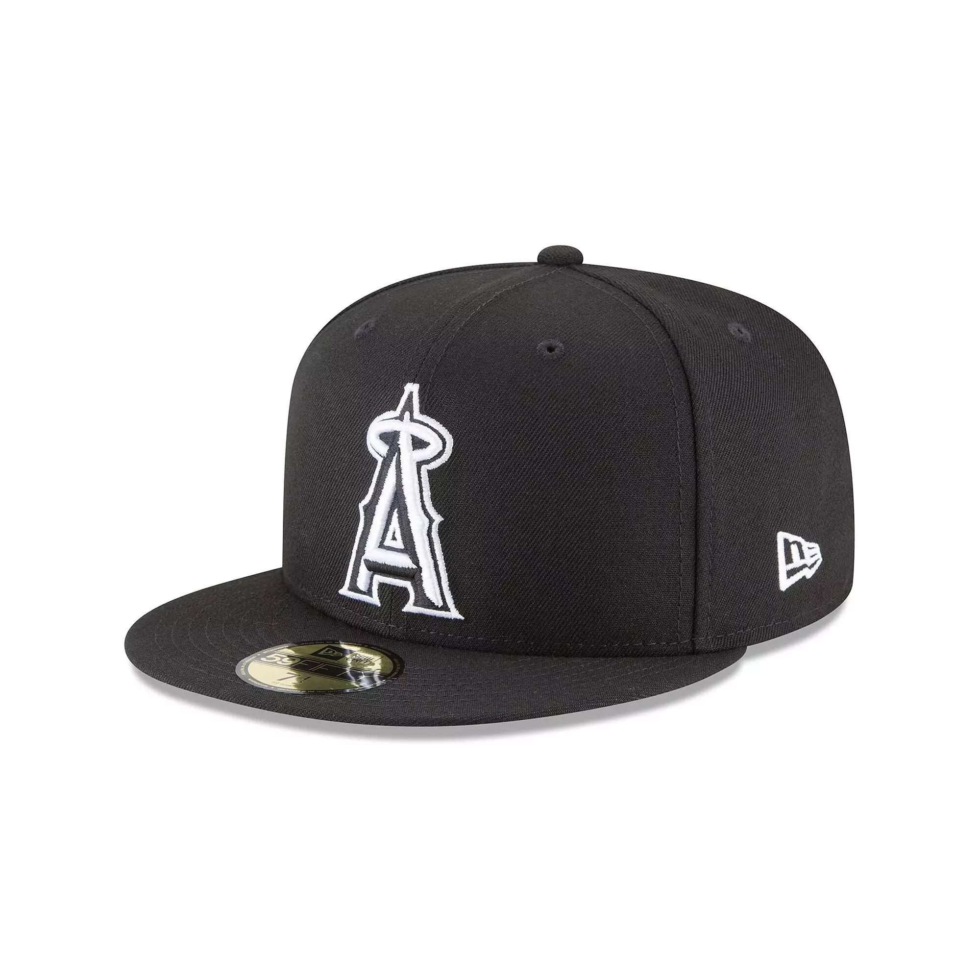 Men's New Era Black Los Angeles Angels 59FIFTY Fitted Hat, Size: 7 7/8 Product Image