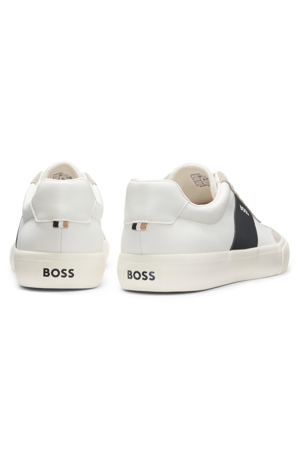 Low-top trainers with suede trims Product Image