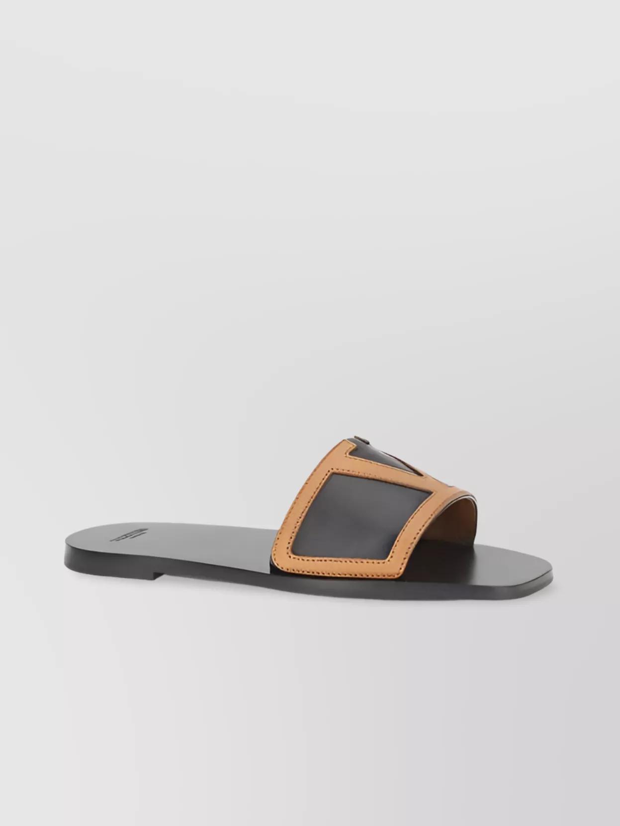 VALENTINO GARAVANI Viva Superstar Slide Sandal In Nappa Leather In Black Product Image