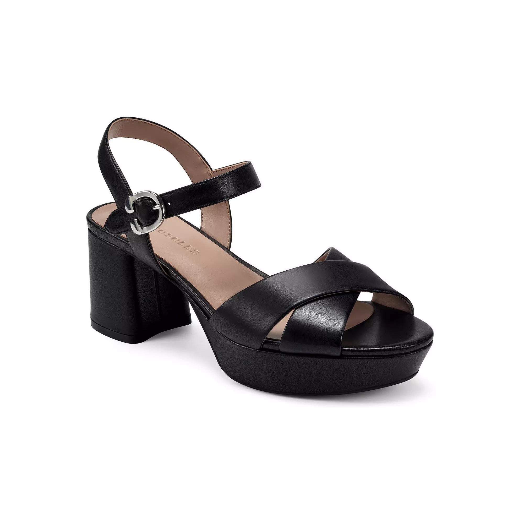 Aerosoles Cosmos Women's Leather Platform Sandals,  Product Image