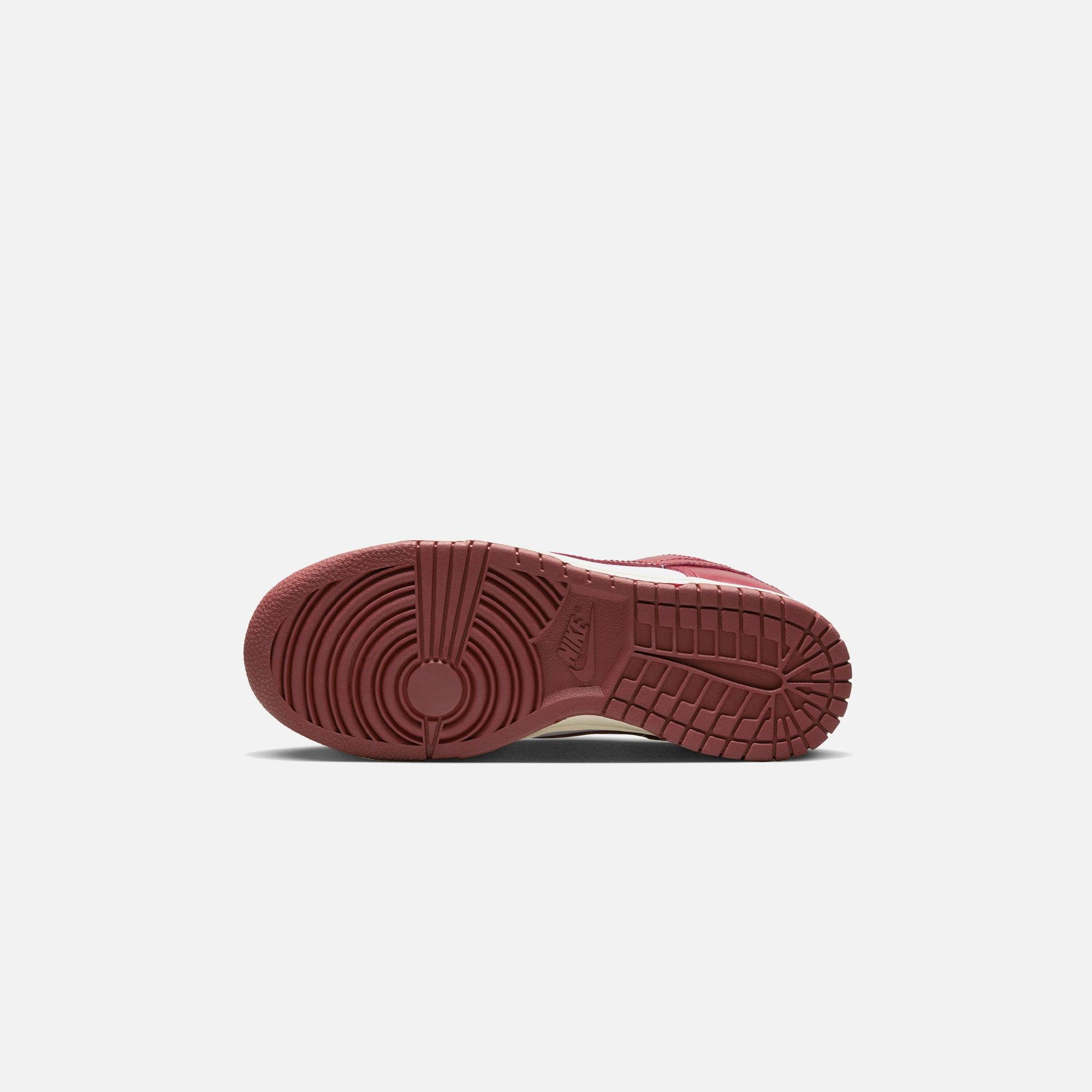 Nike WMNS Dunk Low PRM - White / Team Red / Coconut Milk Female Product Image