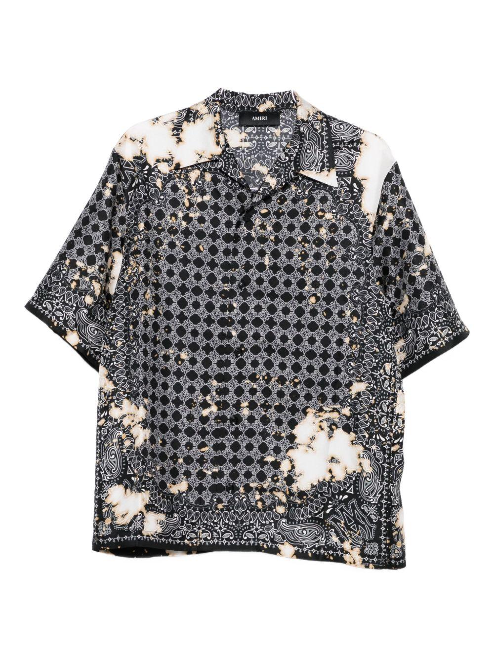 silk bandana-print shirt Product Image