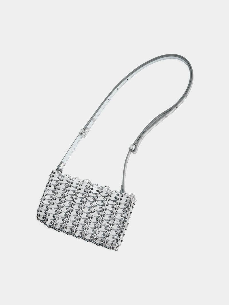 SILVER/BLUE 1969 MINI FLIP BAG IN LEATHER Product Image