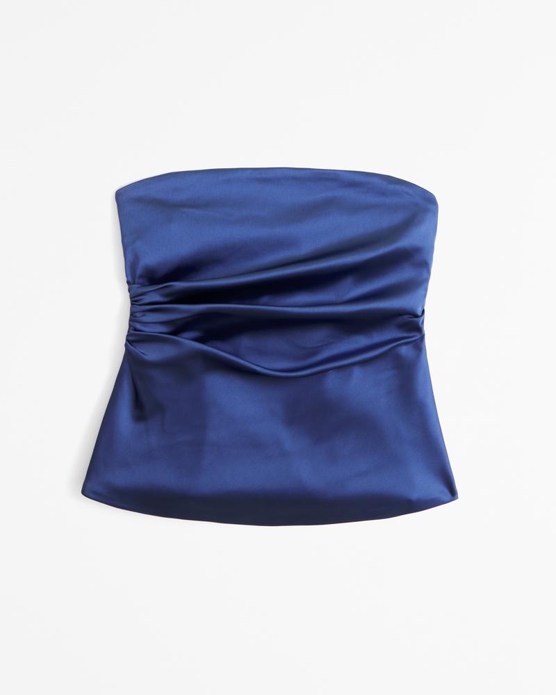 Strapless Side Ruched Top Product Image
