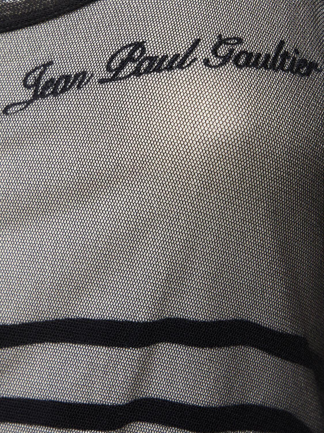 Black & Navy 'The Bi-Material Marinière' Maxi Dress Product Image