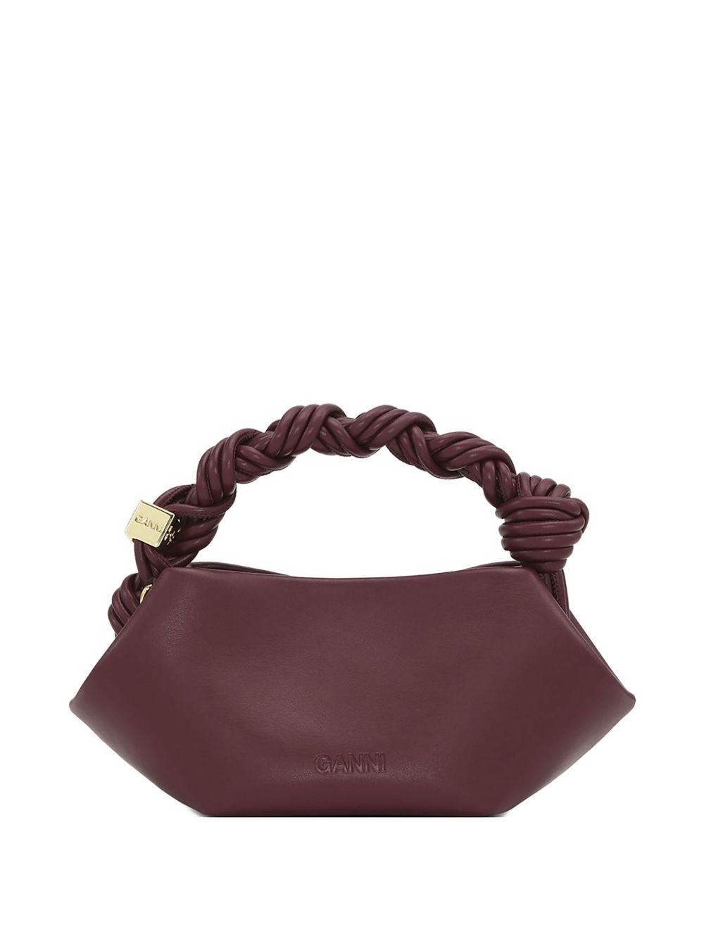 GANNI Bordeaux Mini Bou Handbag In Red Product Image