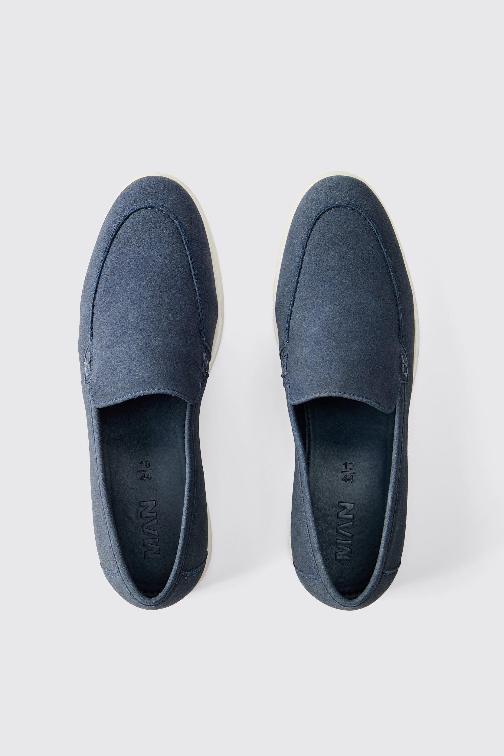 Faux Suede Loafer | boohooMAN USA Product Image