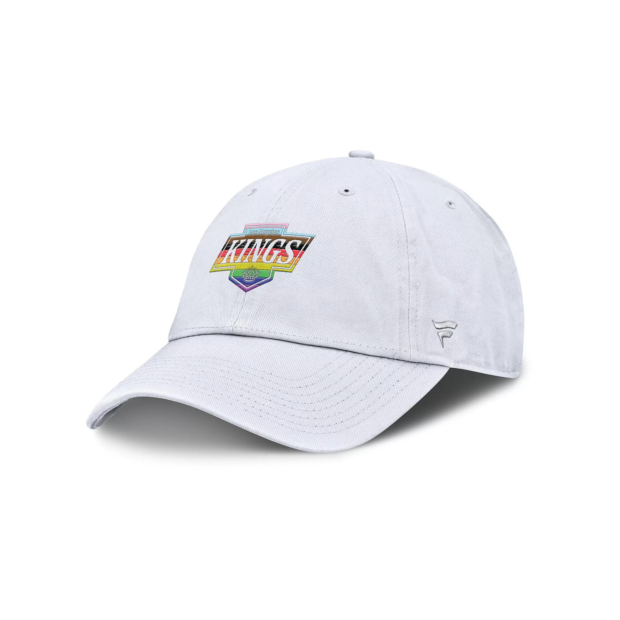 Men's Fanatics White Los Angeles Kings PRIDE Adjustable Hat, Kgs White Product Image