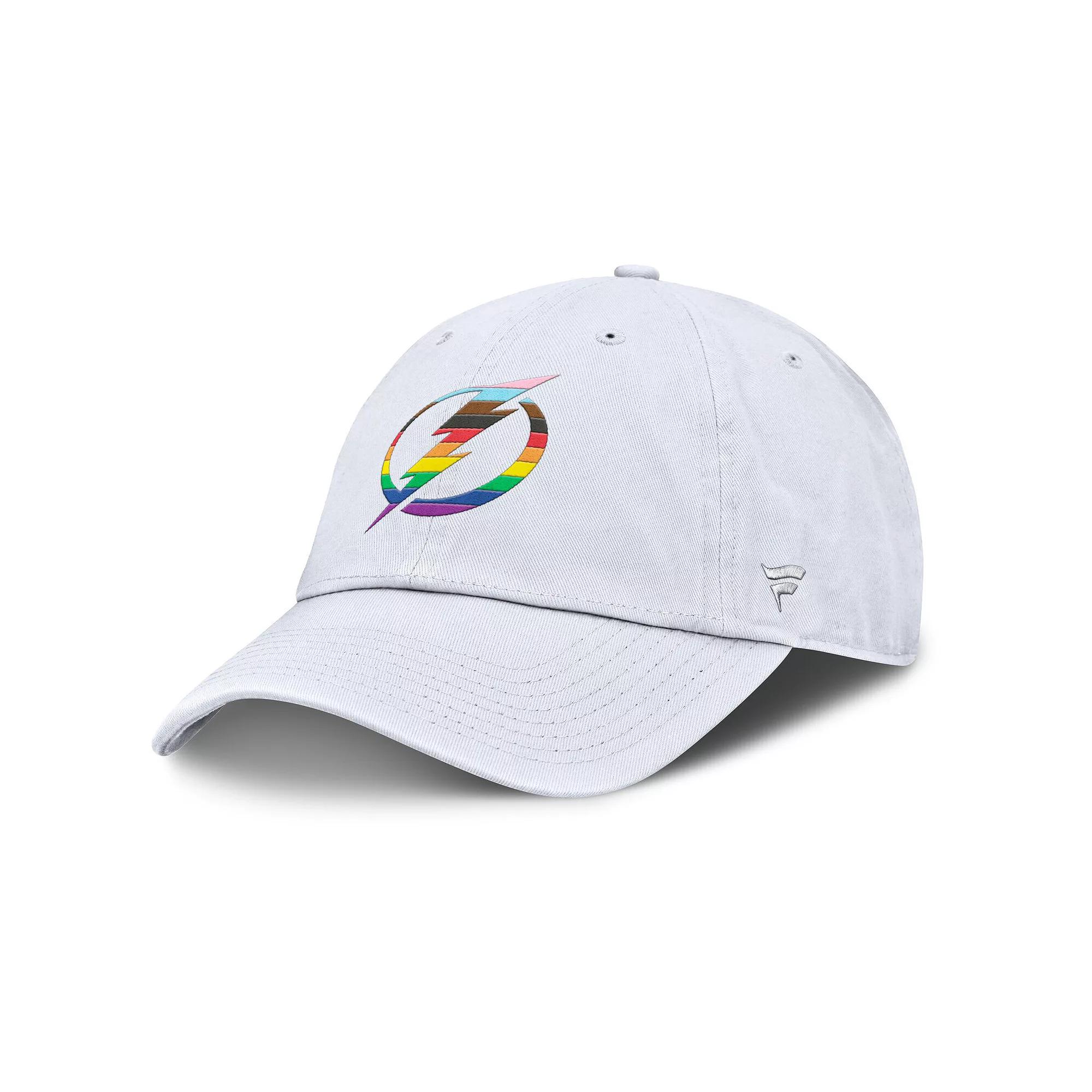 Men's Fanatics White Tampa Bay Lightning PRIDE Adjustable Hat, Lgh White Product Image