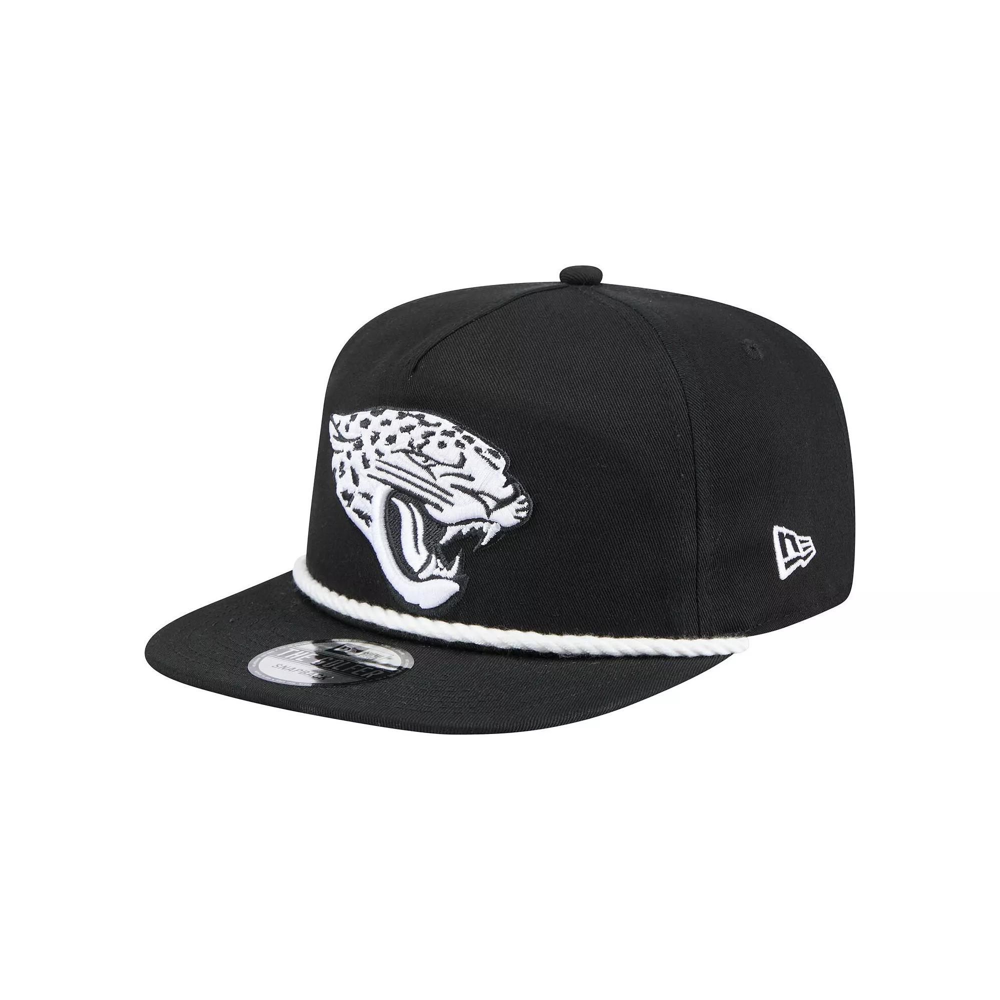 Men's New Era Black Jacksonville Jaguars B-Dub Golfer Snapback Hat Product Image