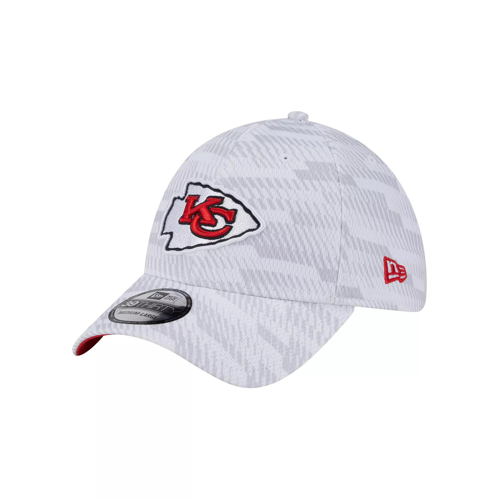 Men's New Era  White Kansas City Chiefs Gameday Graded 39THIRTY Flex Hat, Size: Large/XL Product Image
