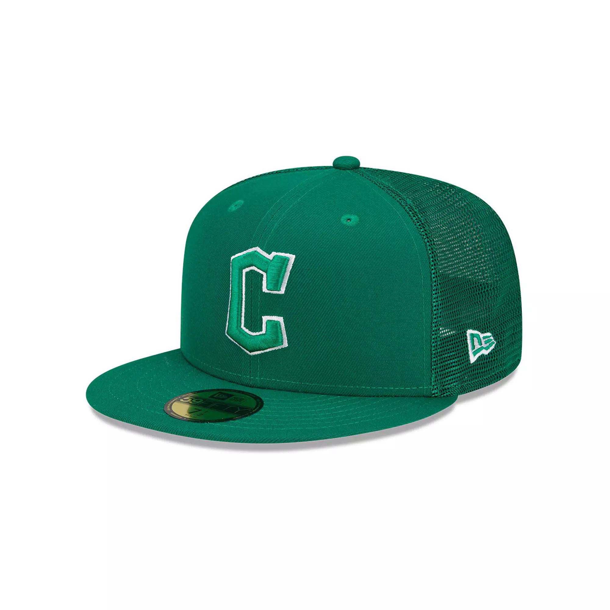 Men's New Era Green Cleveland Guardians 2022 St. Patrick's Day On-Field 59FIFTY Fitted Hat, Size: 7 1/4, Grd Green Product Image