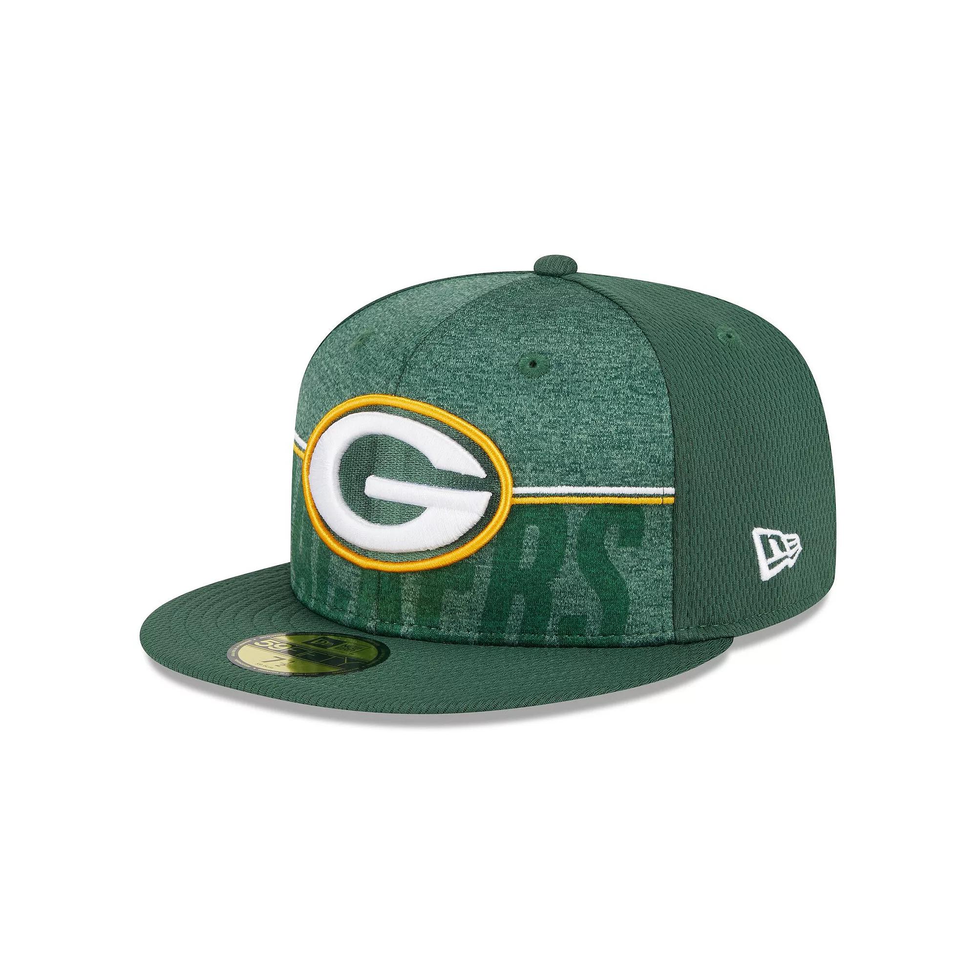 Men's New Era Green Green Bay Packers 2023 NFL Training Camp 59FIFTY Fitted Hat, Size: 7 1/4 Product Image