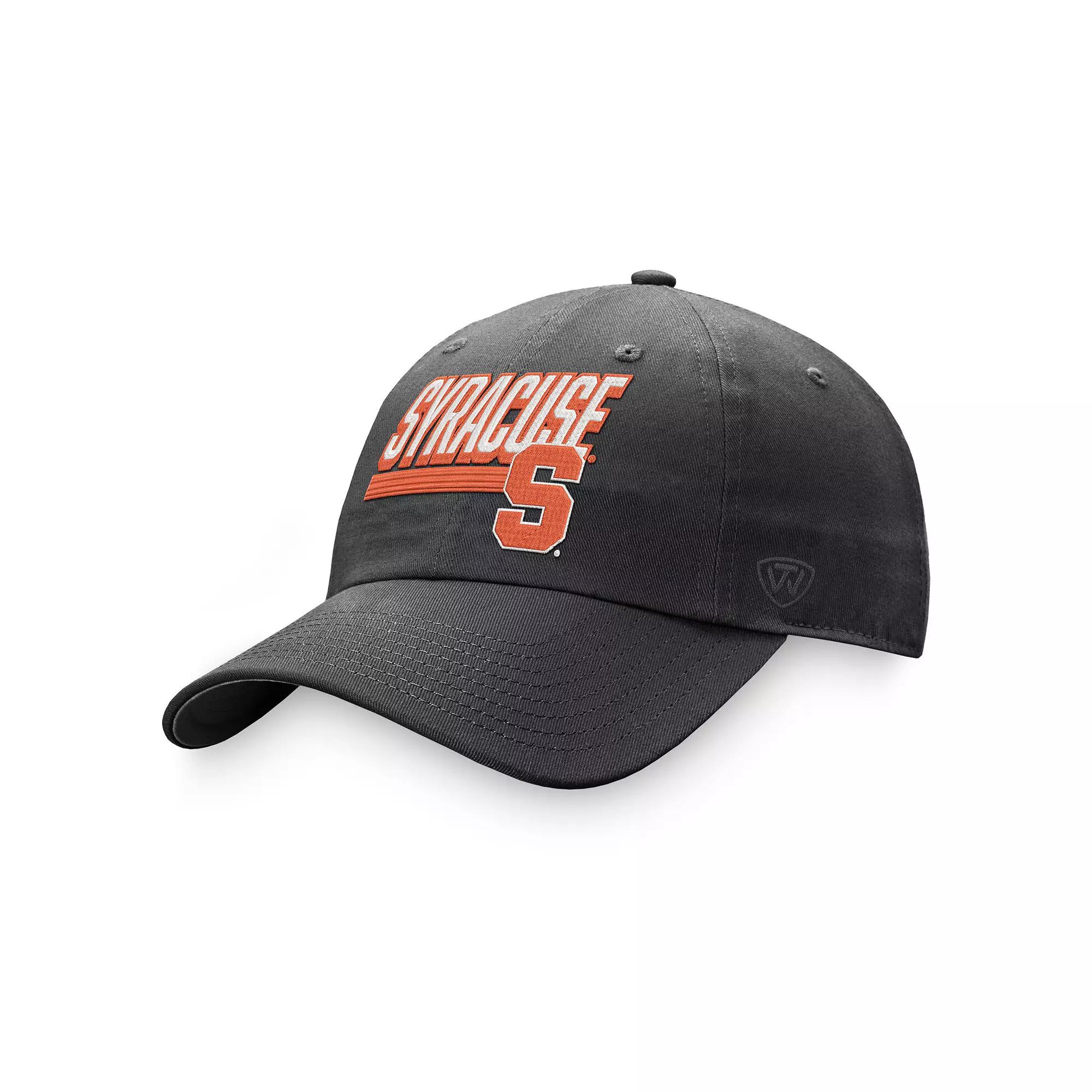Men's Top of the World Orange Oklahoma State Cowboys Slice Adjustable Hat, Grey Product Image