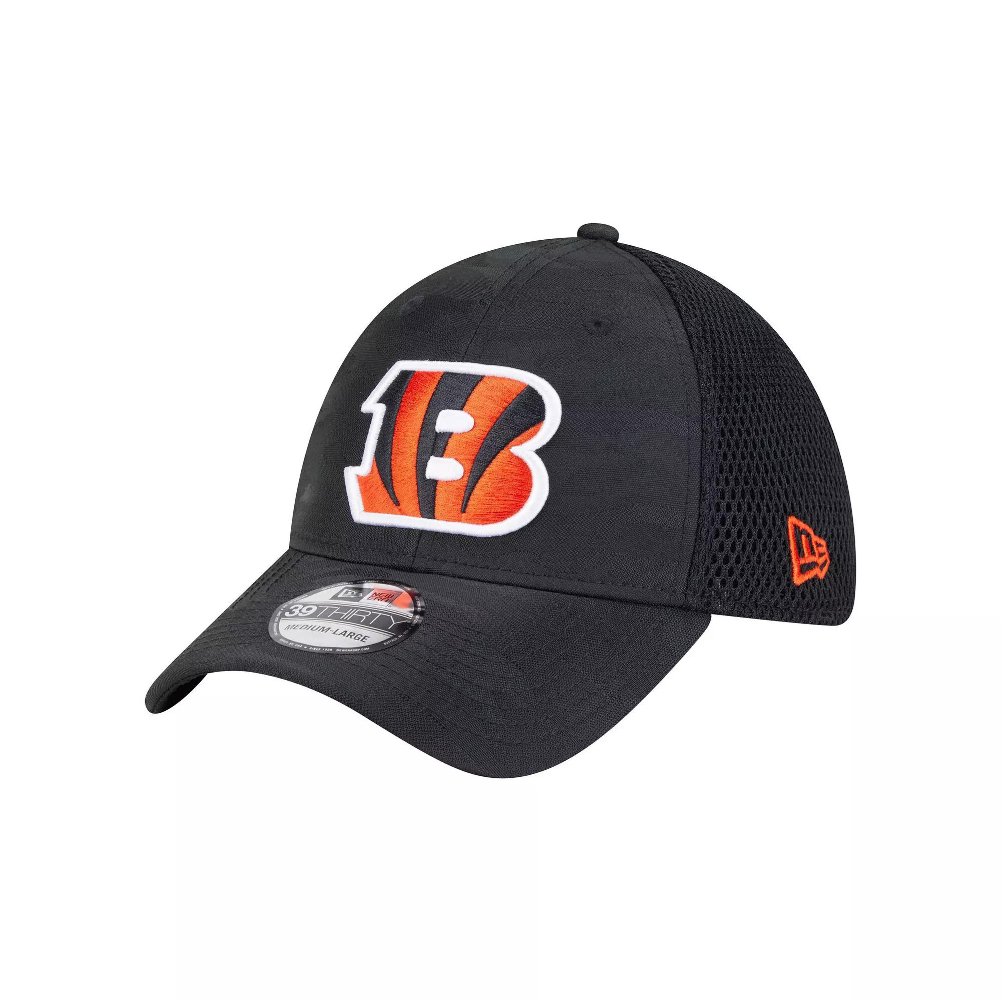 Men's New Era Black Cincinnati Bengals Active Camo 39THIRTY Flex Hat,  Product Image