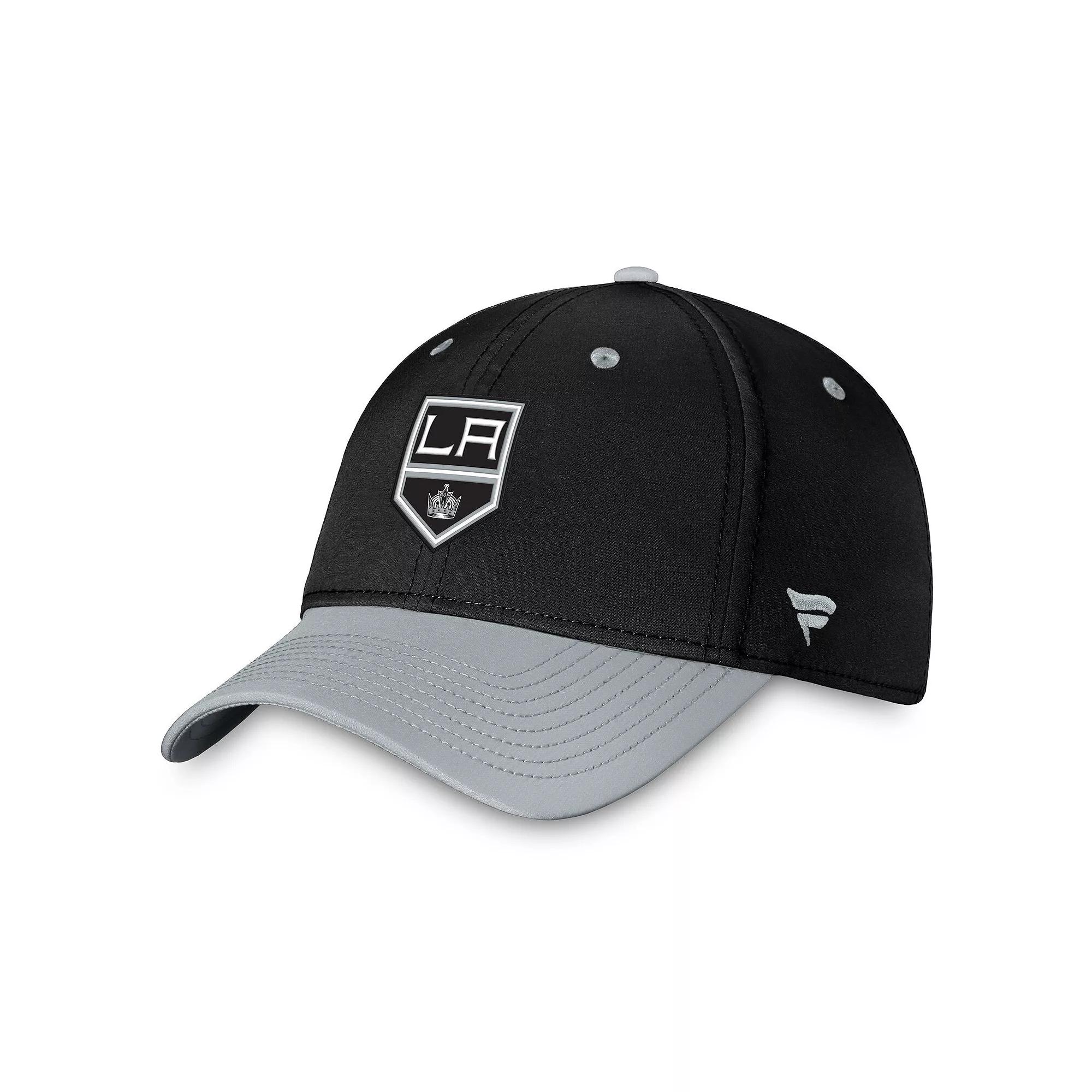 Men's Fanatics Branded  Black/Silver Los Angeles Kings Authentic Pro Rink Two-Tone Flex Hat, Size: Small/Medium, Kgs Black Product Image