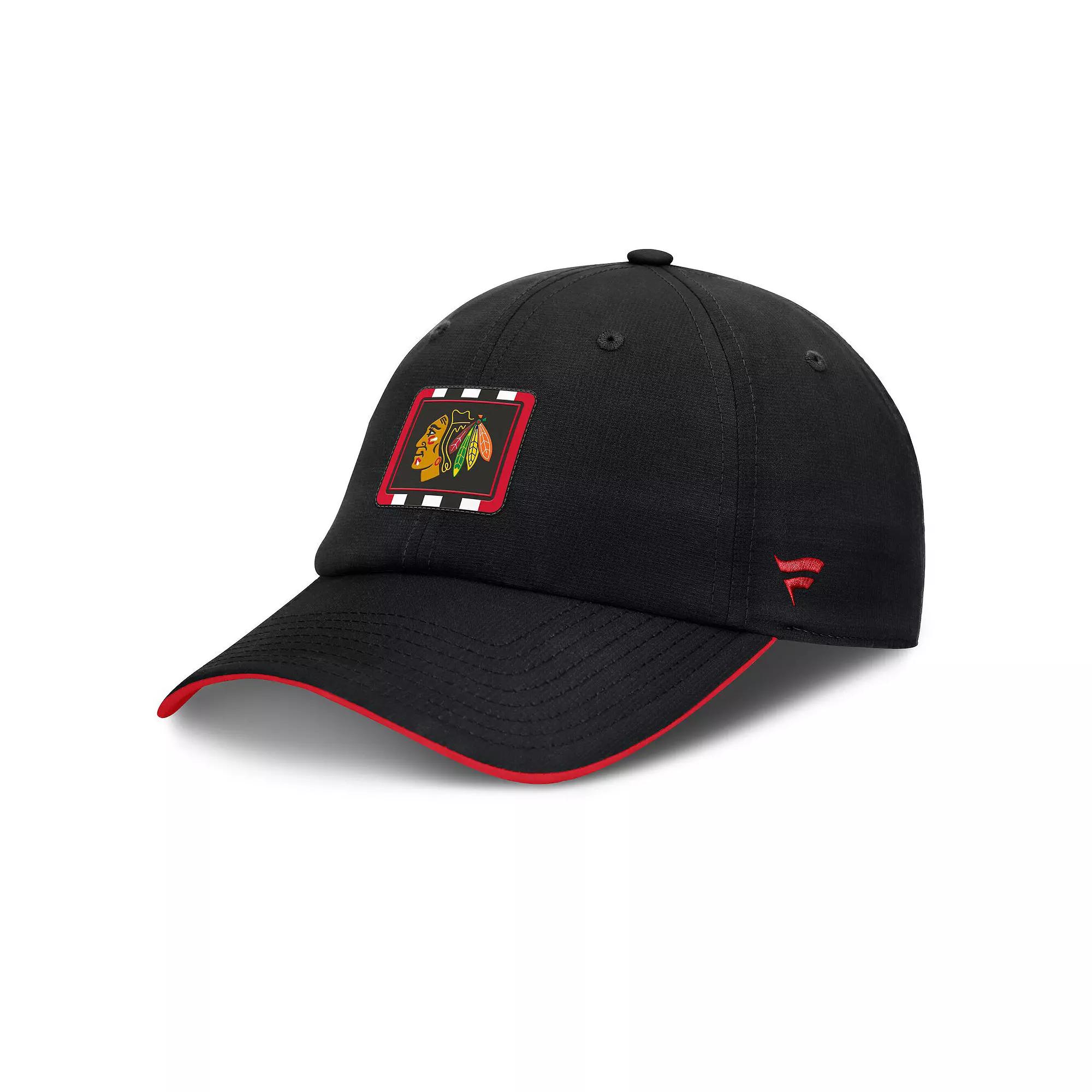 Men's Fanatics Black/Red Ottawa Senators Authentic Pro Ripstop Adjustable Hat, Sen Black Product Image