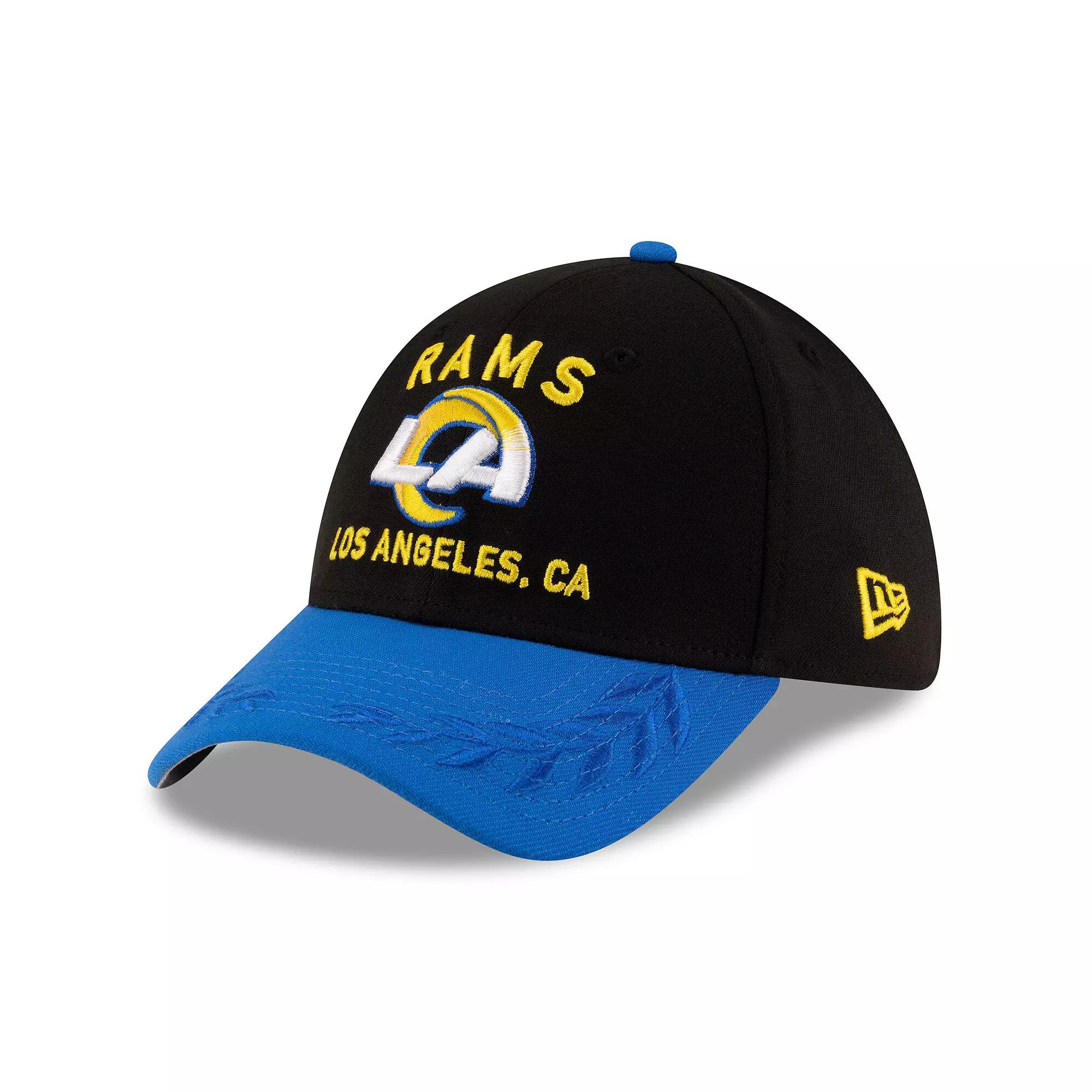 Men's New Era  Black/Royal Los Angeles Rams 2025 NFL Draft 39THIRTY Flex Hat, Size: Large/XL Product Image