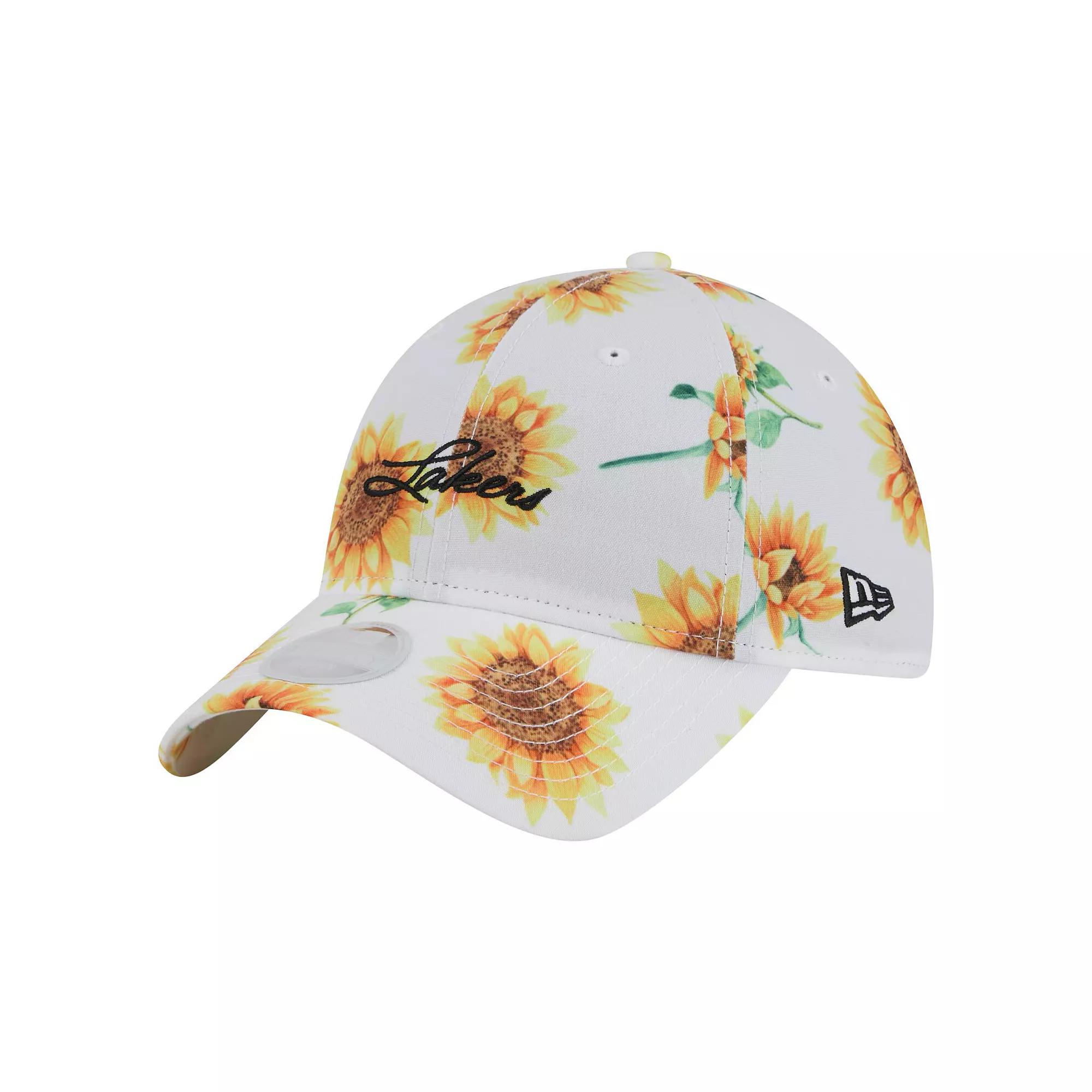 Women's New Era White Los Angeles Lakers Adventure Flower 9TWENTY Adjustable Hat Product Image