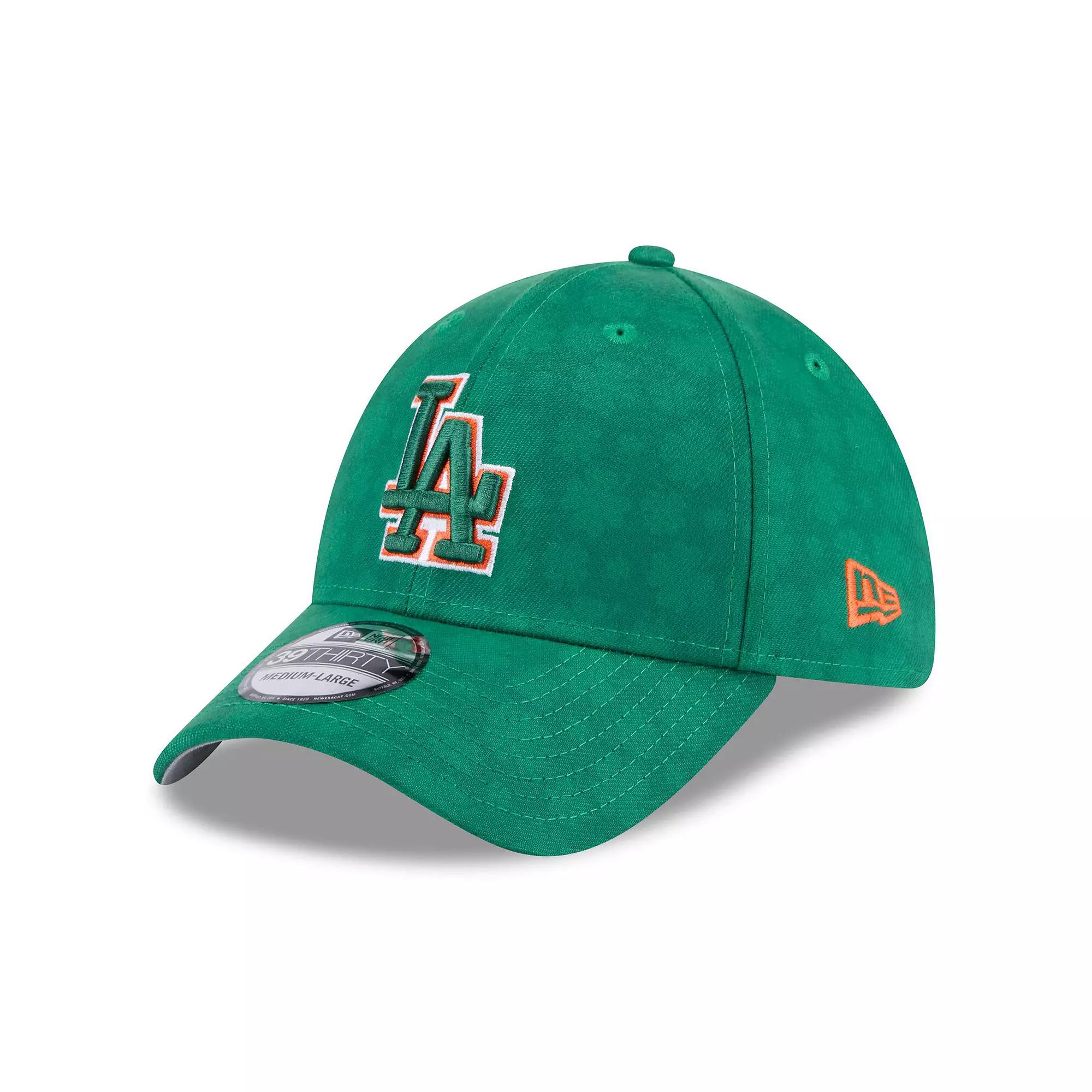 Mens New Era Kelly Los Angeles Dodgers St. Patricks Day 39THIRTY Flex Hat Product Image