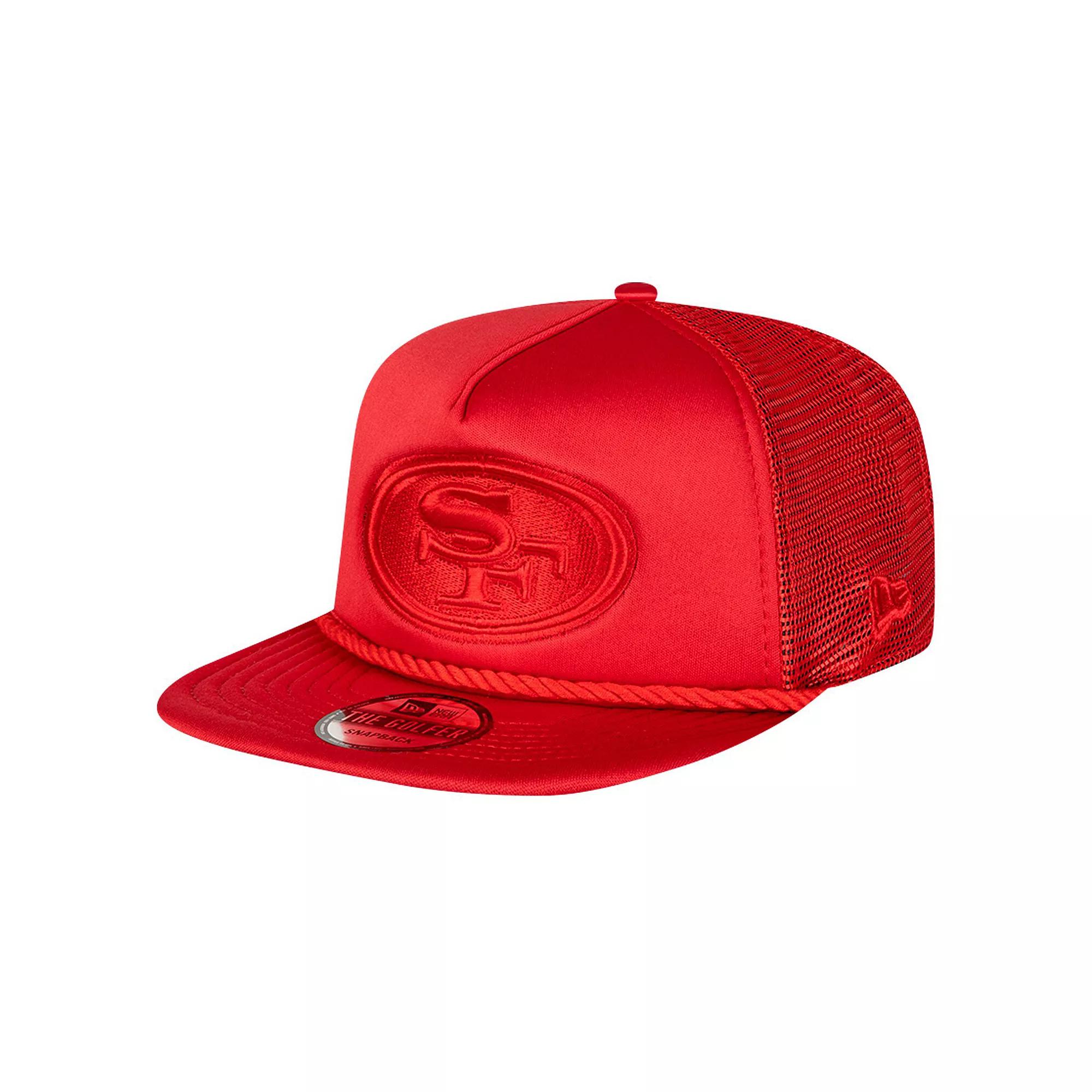 Men's New Era Scarlet San Francisco 49ers Active Tone Golfer Snapback Hat, Red Product Image