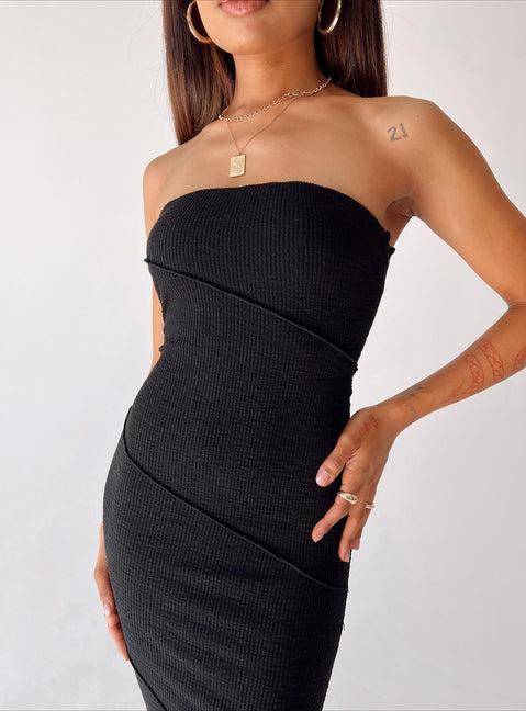 Oscar Midi Dress Black Product Image
