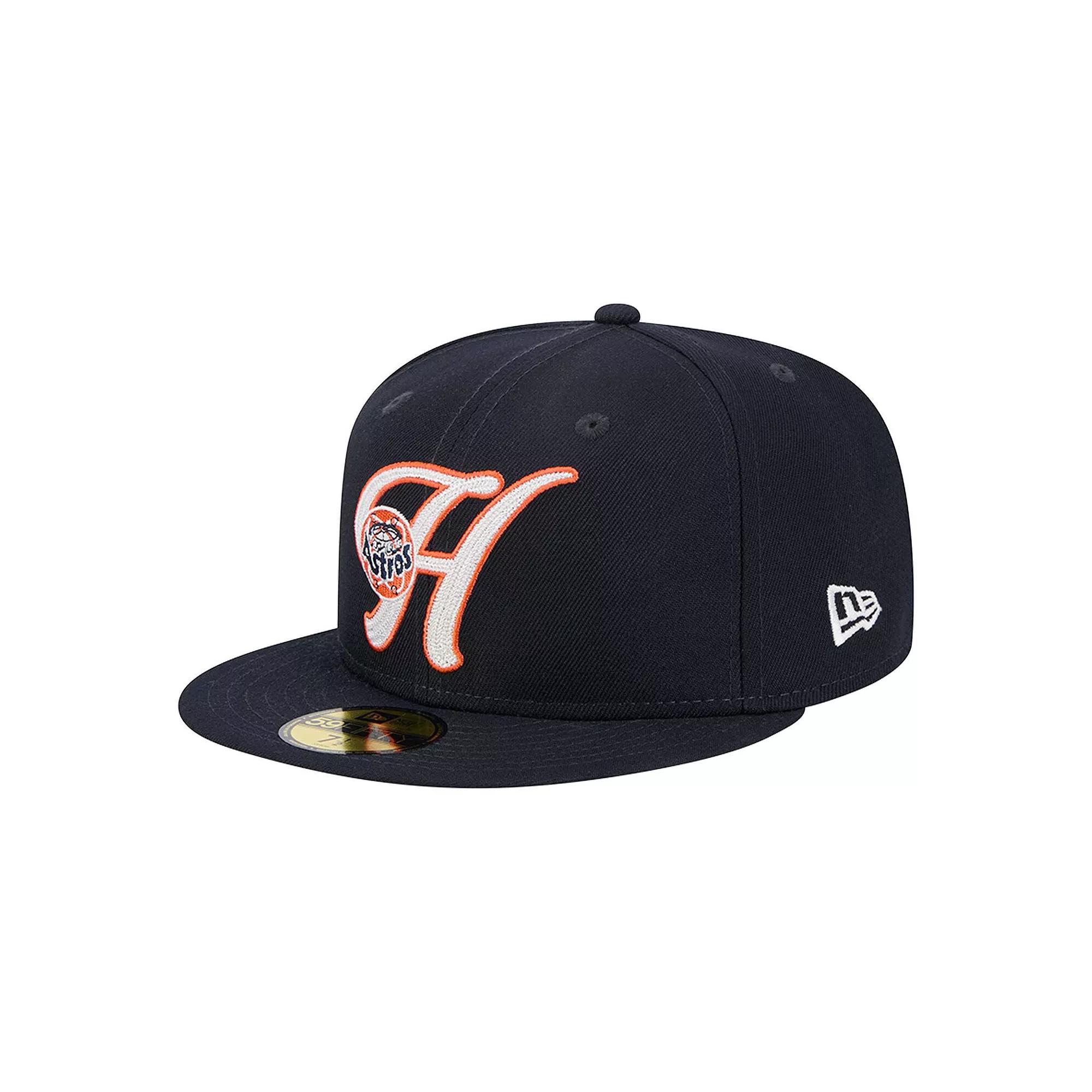 Men's New Era Navy Houston Astros  Duo Logo 2.0 59FIFTY Fitted Hat, Size: 7 1/4, Blue Product Image
