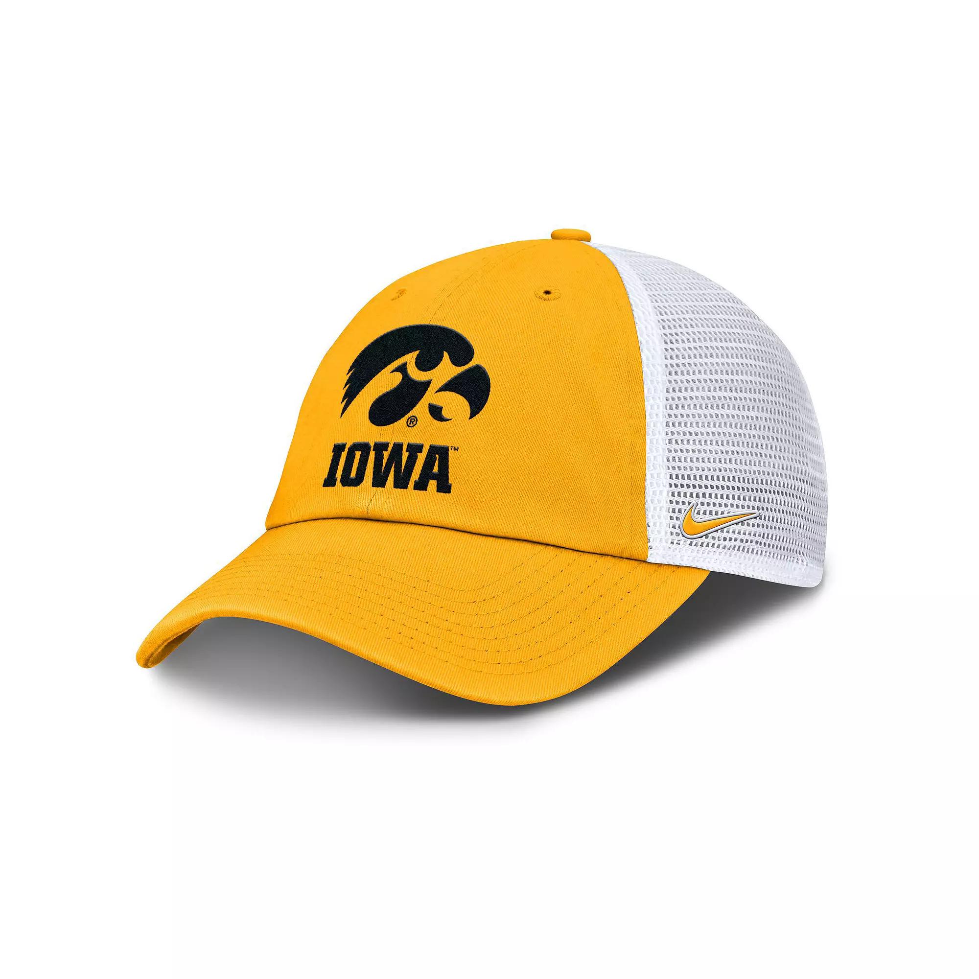 Men's Nike Gold Iowa Hawkeyes Club Trucker Adjustable Hat Product Image