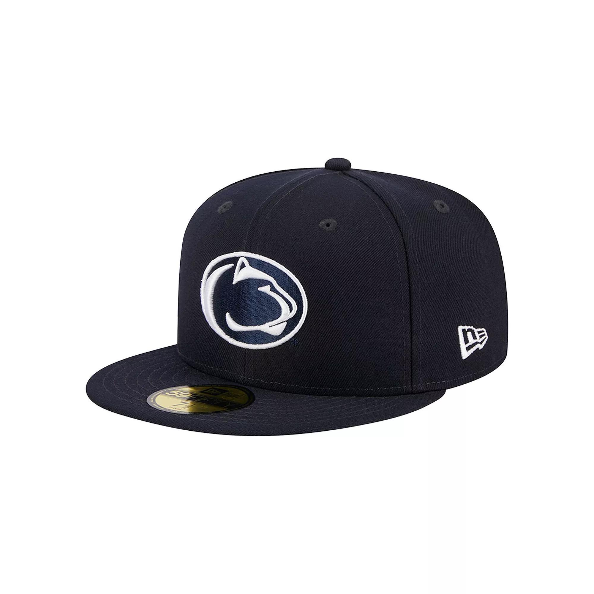 Men's New Era Navy Penn State Nittany Lions 59FIFTY Fitted Hat,  Product Image
