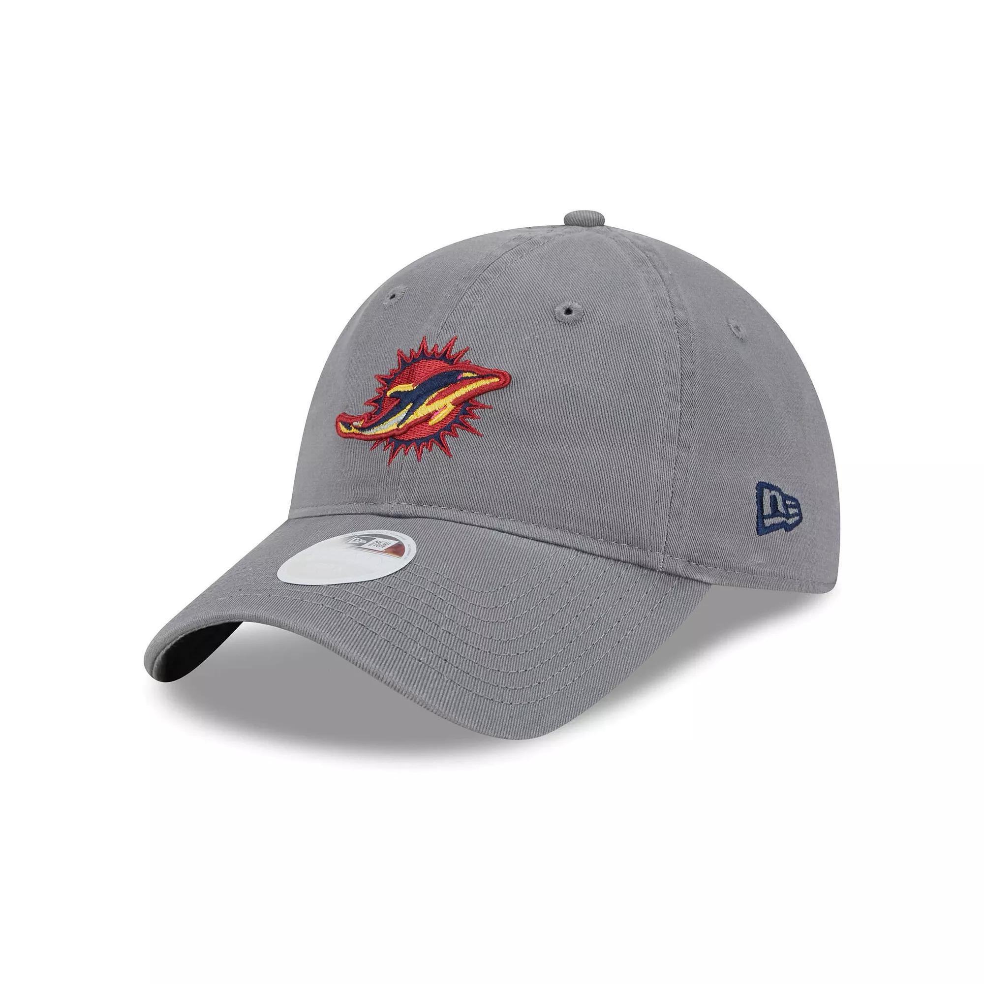 Women's New Era Gray Miami Dolphins Color Pack Multi 9TWENTY Adjustable Hat, Grey Product Image