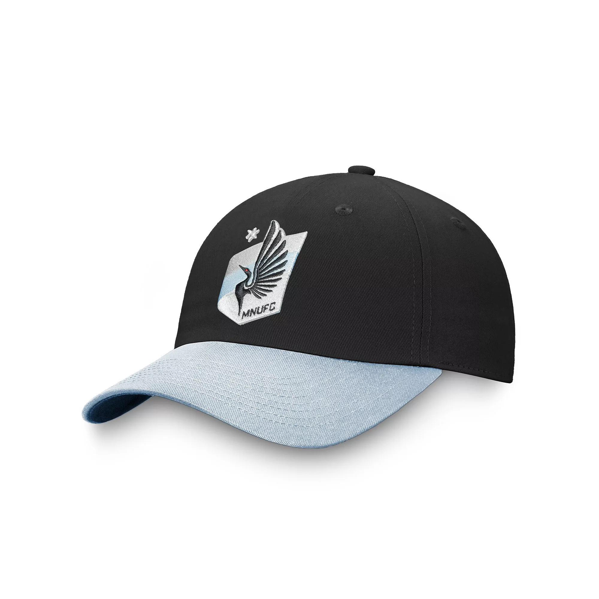Women's Fanatics Branded Black/Light Blue Minnesota United FC Iconic Adjustable Hat, Mfc Black Product Image