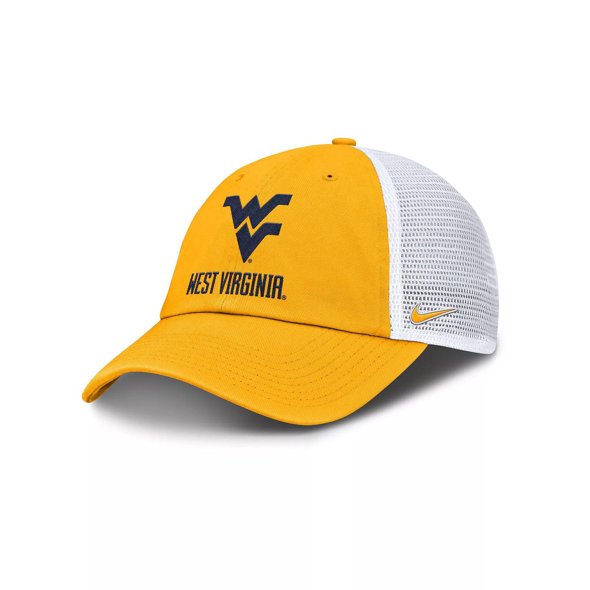 Men's Nike Gold West Virginia Mountaineers Club Trucker Adjustable Hat Product Image