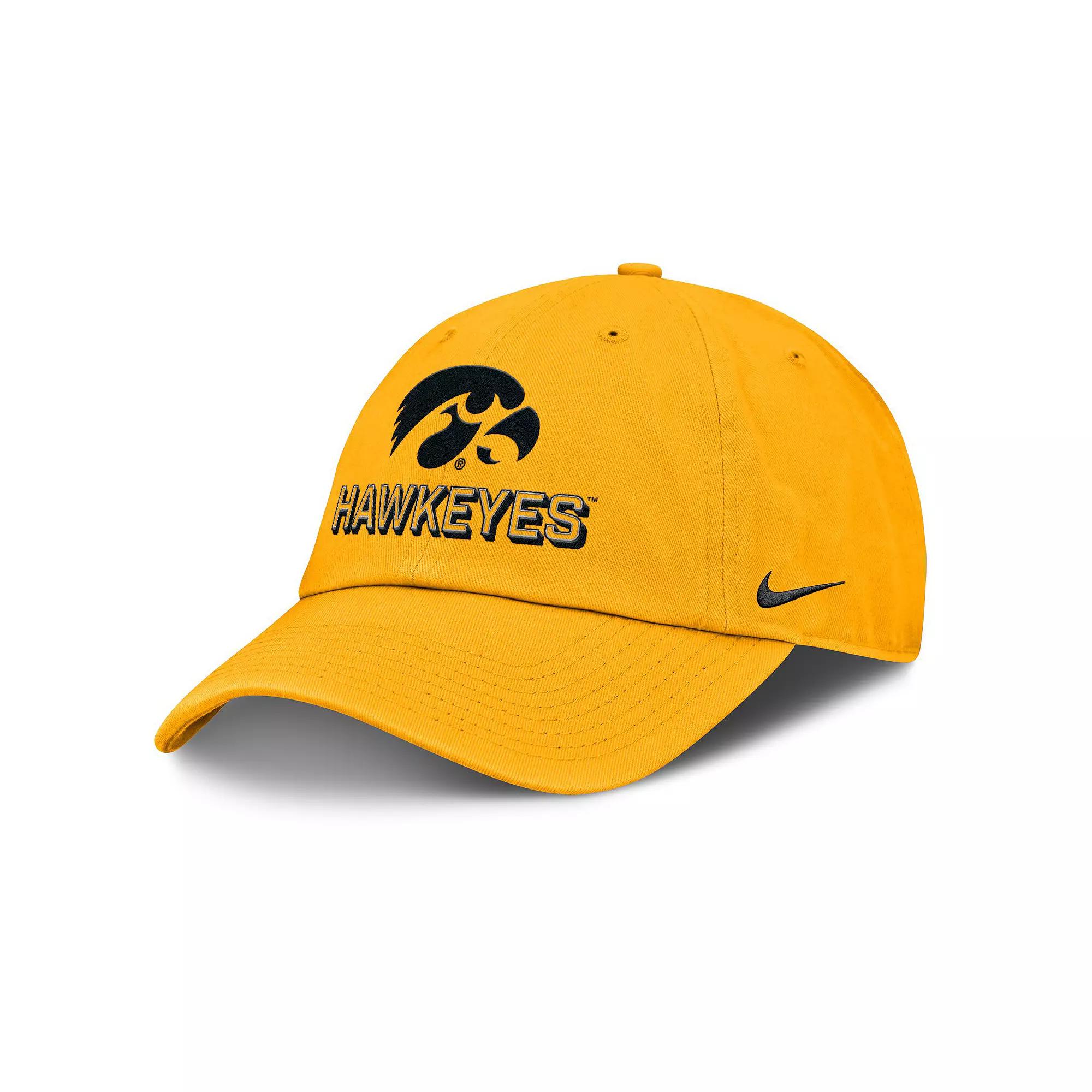 Men's Nike Gold Iowa Hawkeyes 2025 On-Field Club Adjustable Hat,  Product Image