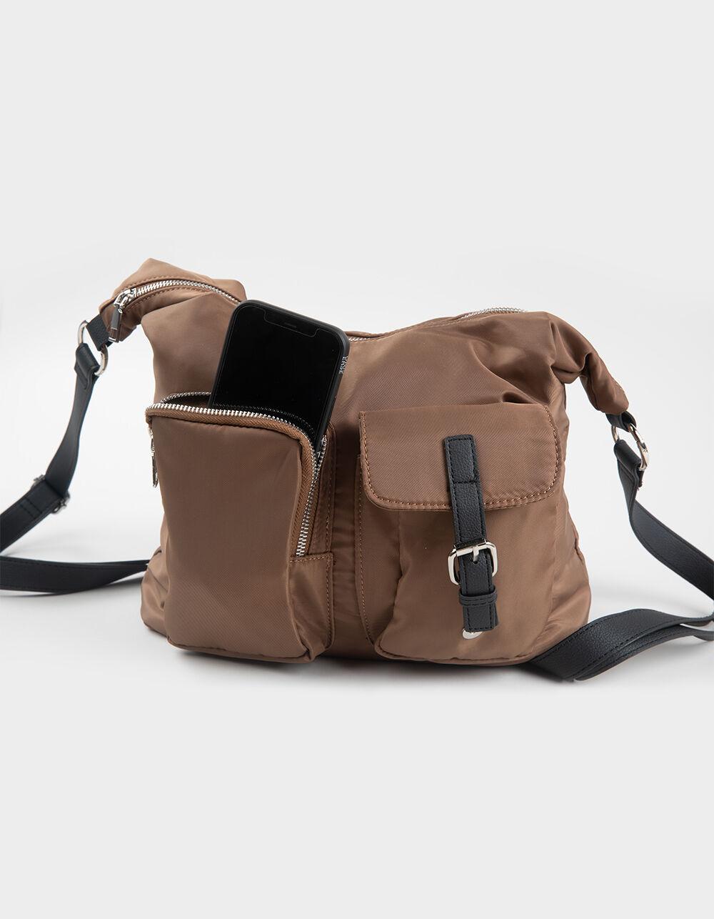 Nylon Multi Way Bag - BLK/KHAKI Product Image