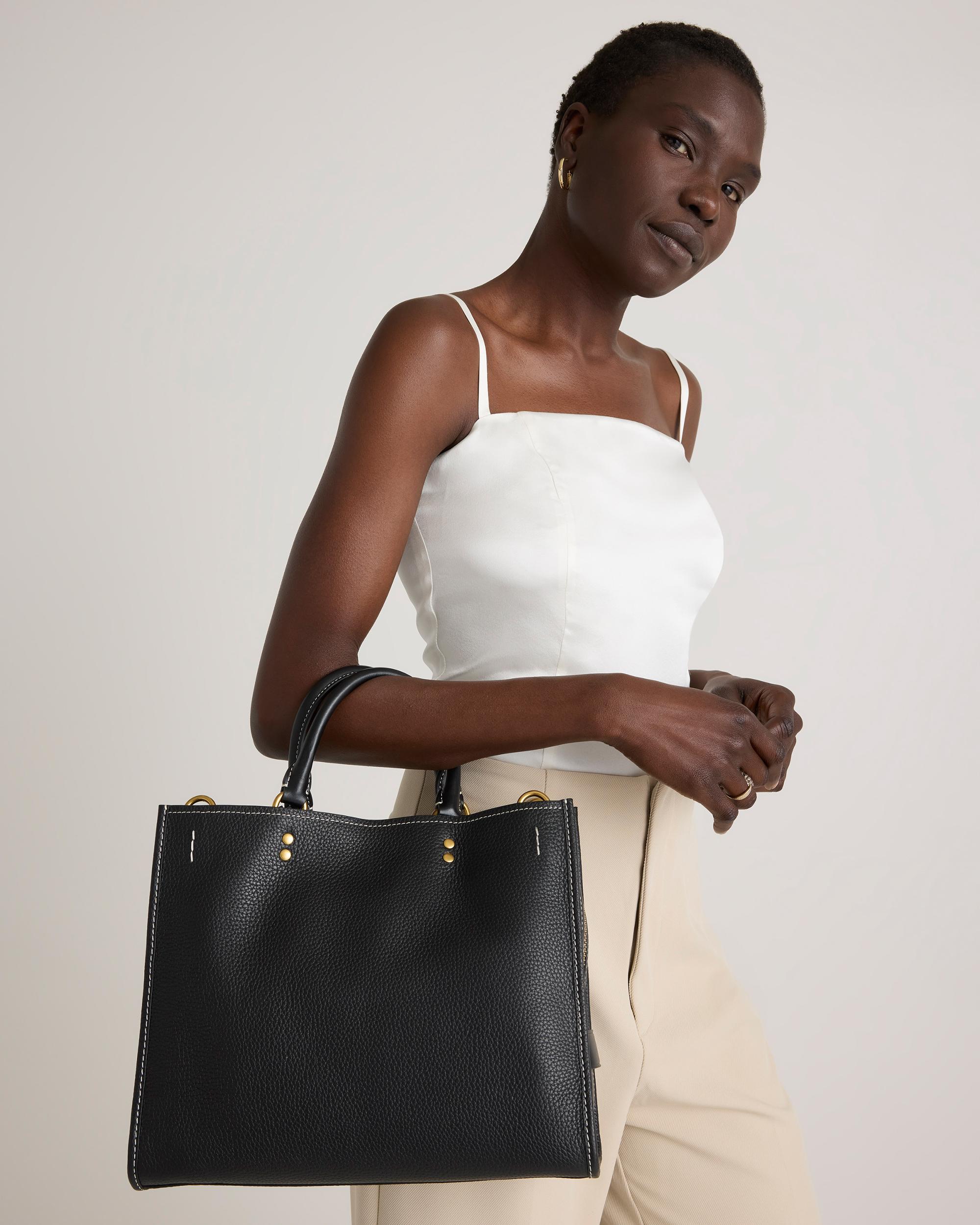 Quince | Women's Italian Leather Medium Convertible Satchel Product Image