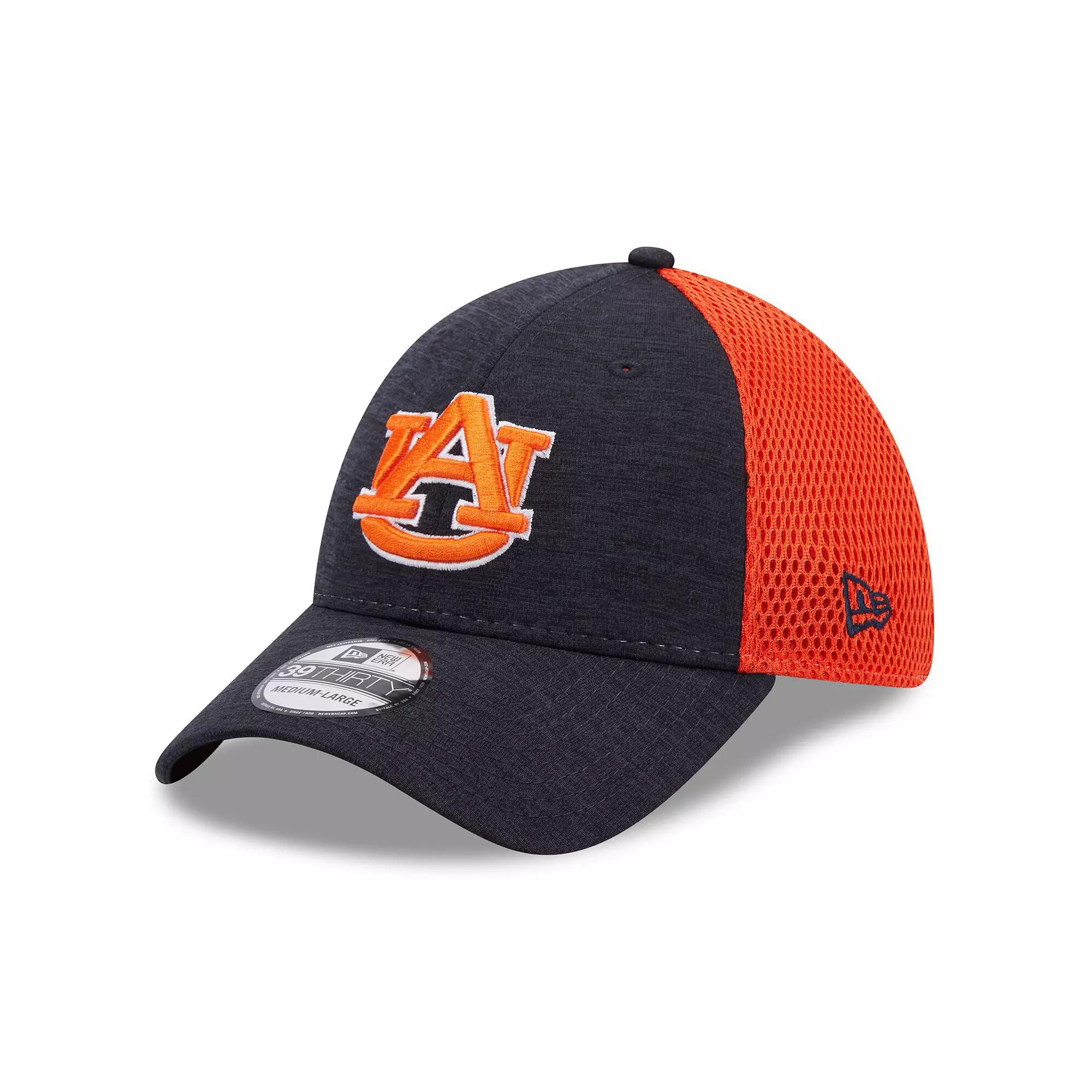 Men's New Era Navy Auburn Tigers Shadowed Neo 39THIRTY Flex Hat, Size: Medium/Large, Blue Product Image