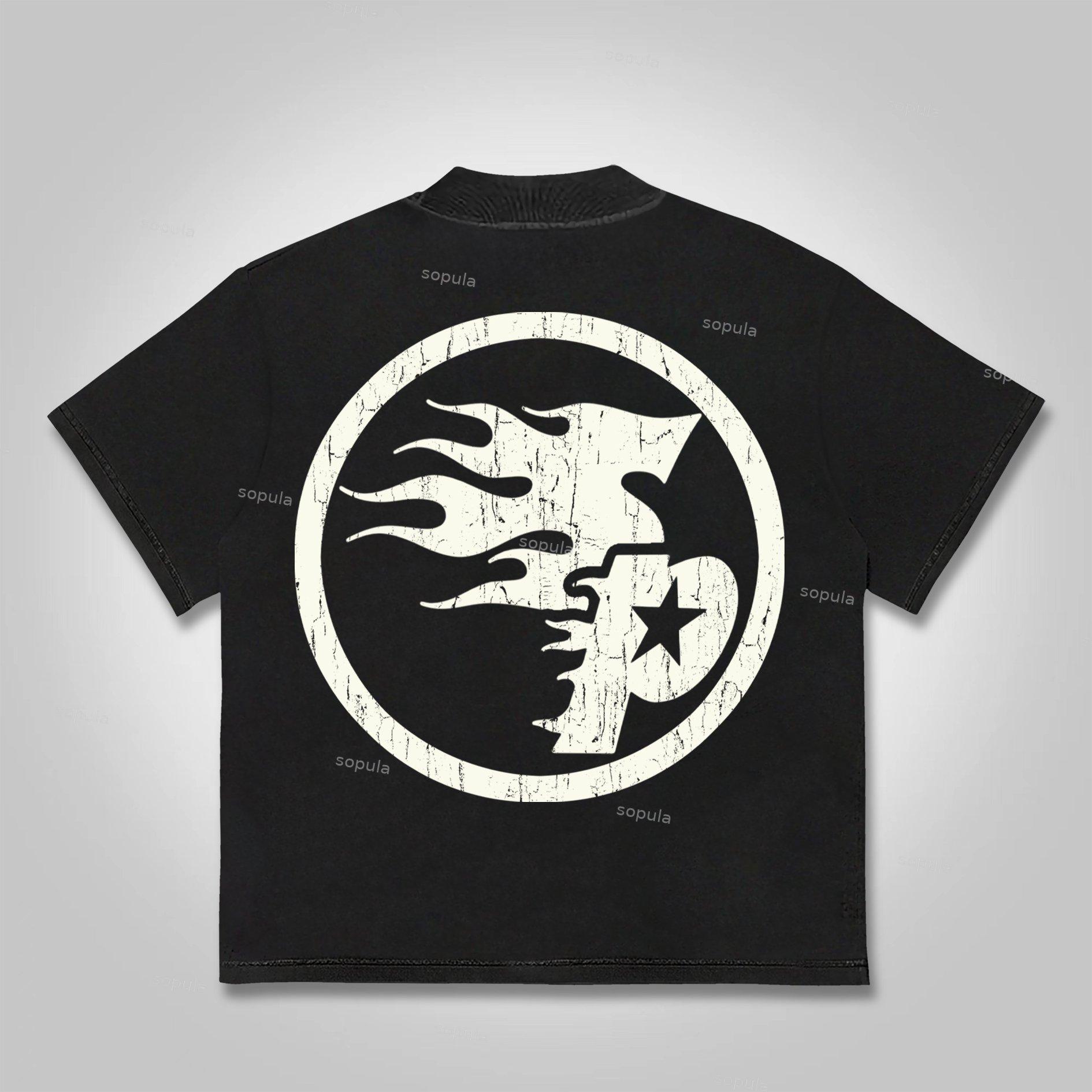 Sopula Fear Nothing, Create Everything Vintage Characters Cotton T-Shirt Product Image