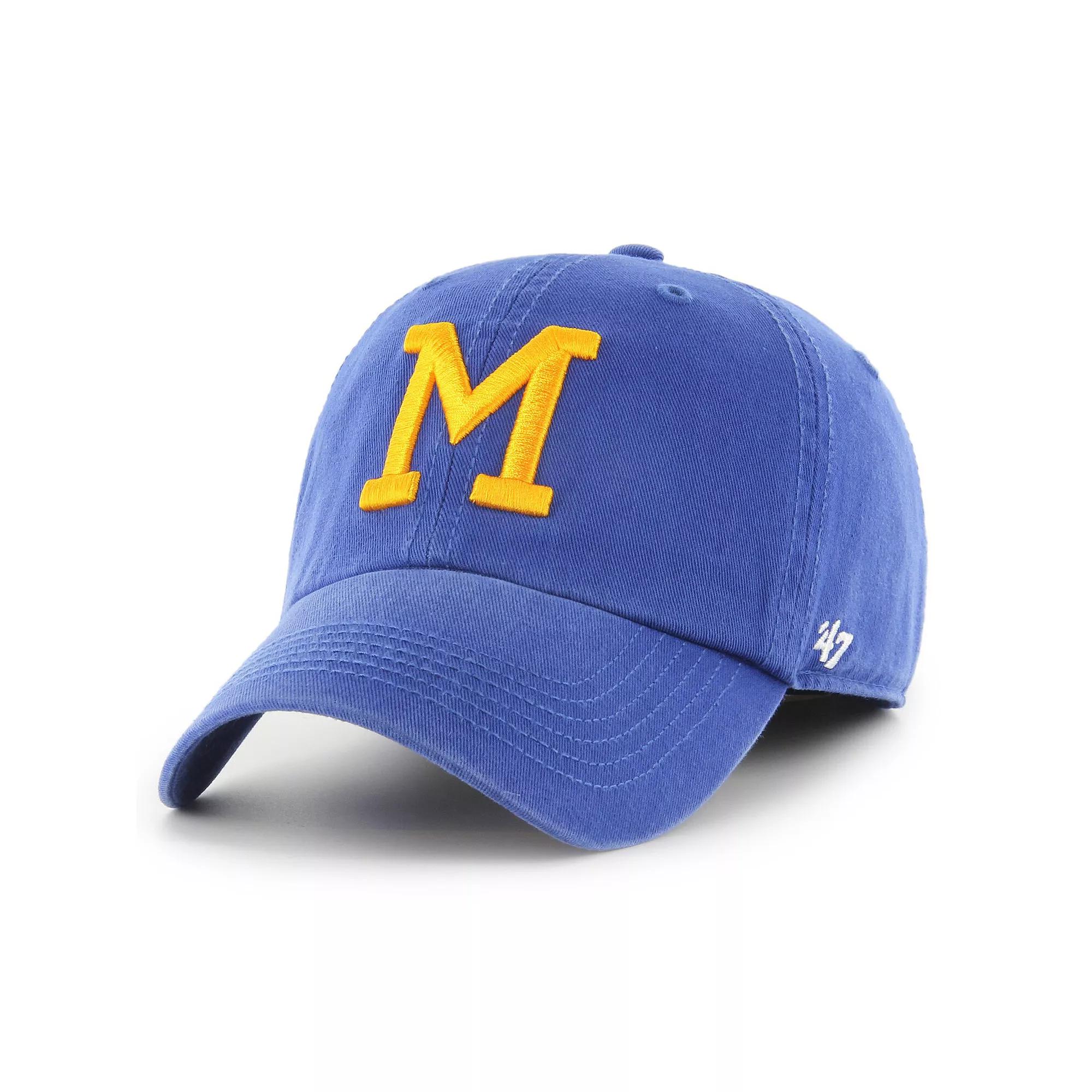 Men's '47 Royal Milwaukee Brewers Cooperstown Collection Franchise Fitted Hat, Size: Medium, Blue Product Image